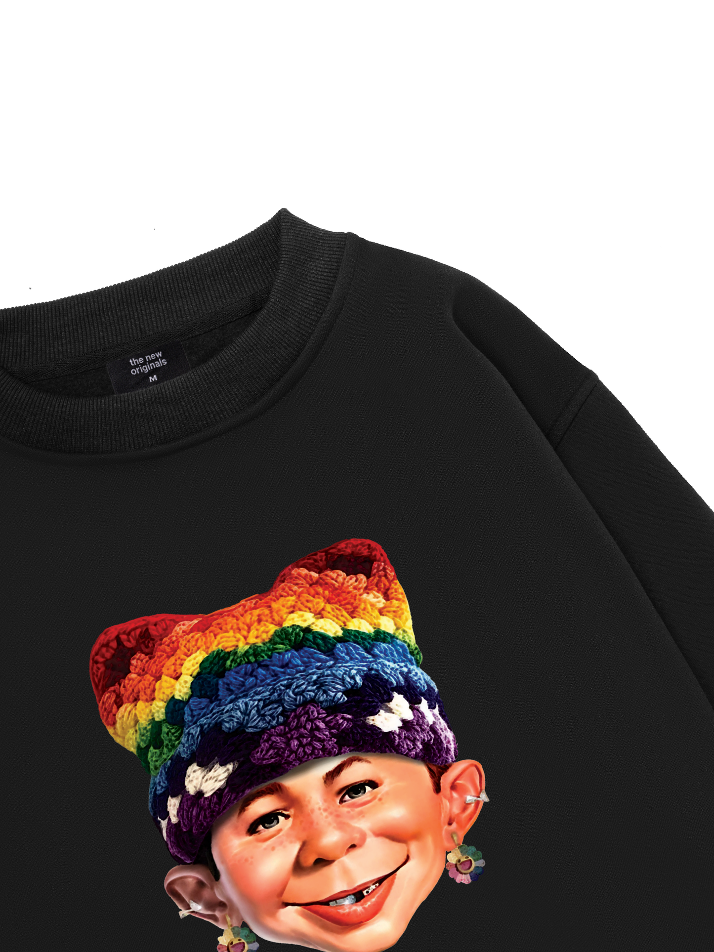 Bad Boy & Rainbow Crochet Hat Sweater