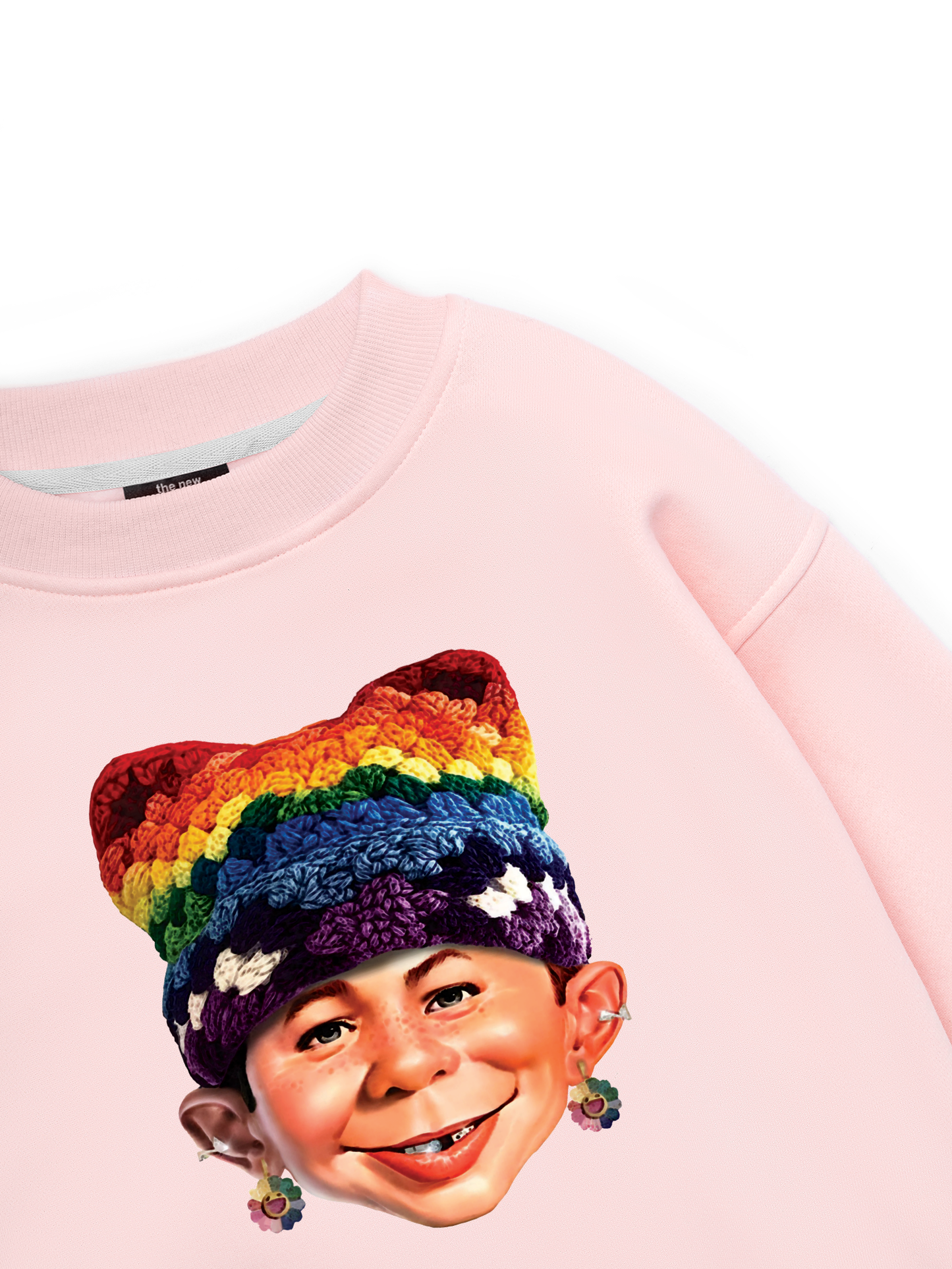 Bad Boy & Rainbow Crochet Hat Sweater