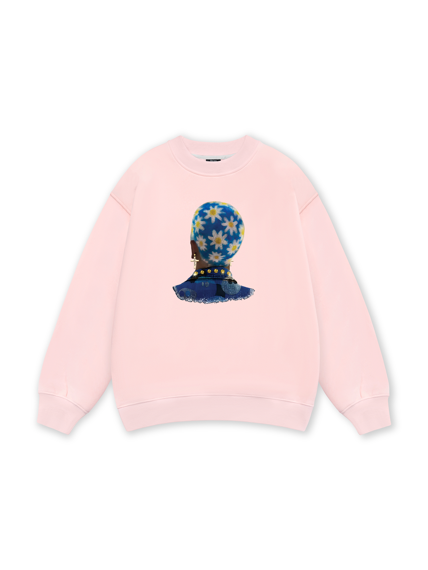 Blue Daisy Hairstyle Sweater