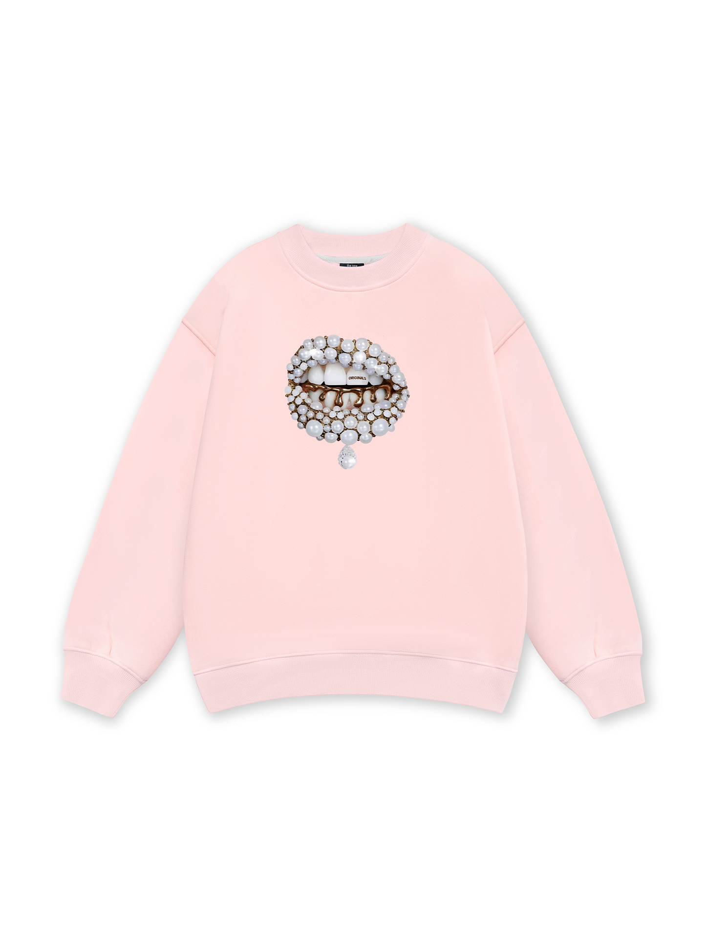 Art Pearl Lip Black Sweater