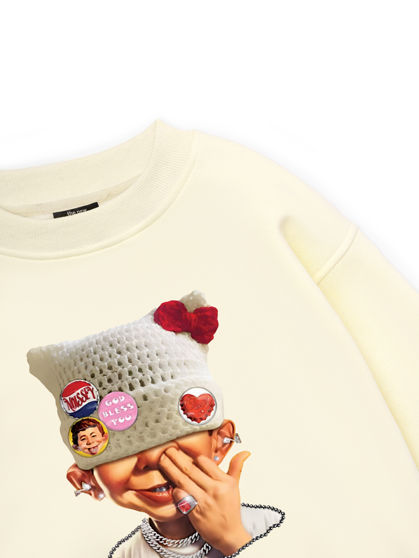 Badge DIY_ bad boy_s woolen hat Sweater