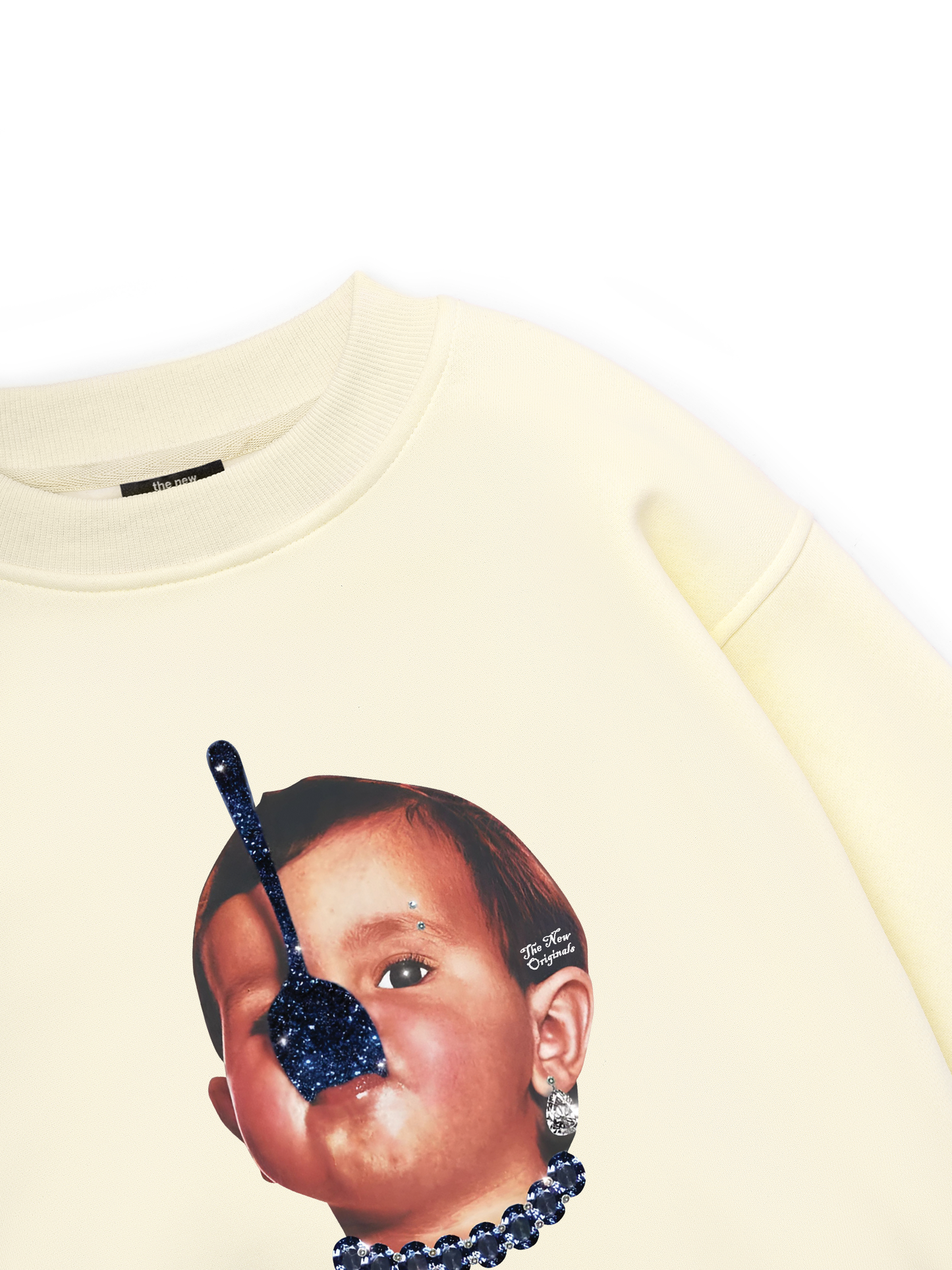 Funny spoon-covered face boy Sweater