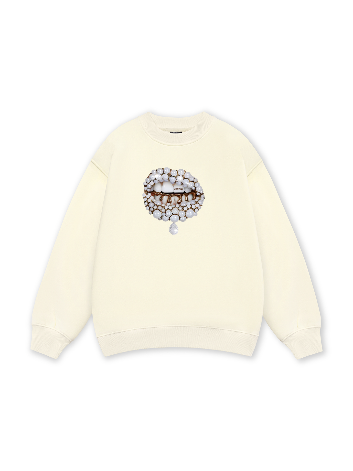 Art Pearl Lip Black Sweater