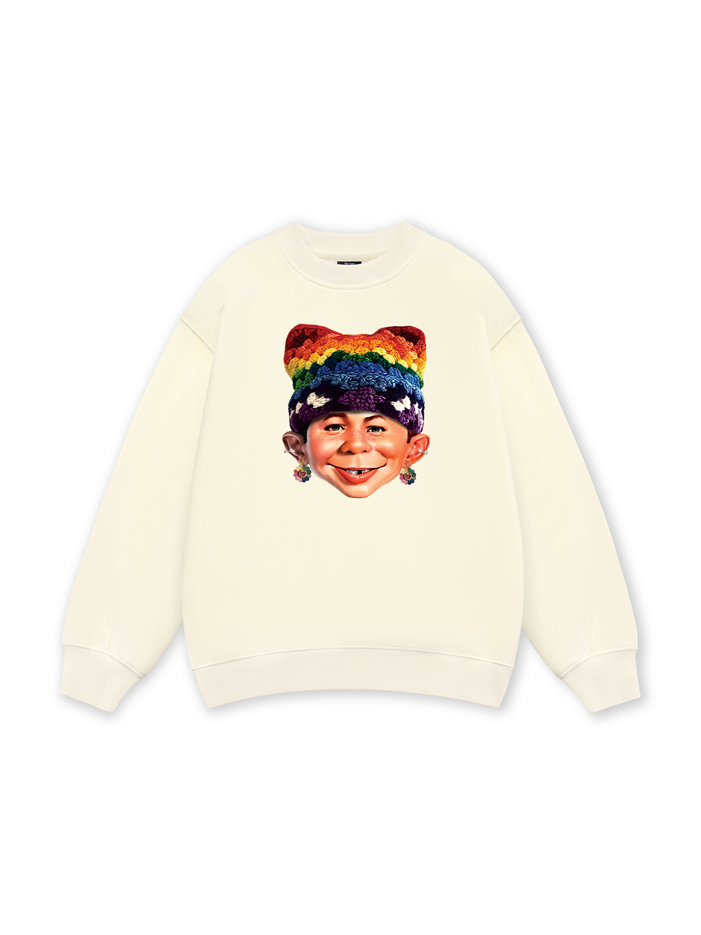 Bad Boy & Rainbow Crochet Hat Sweater