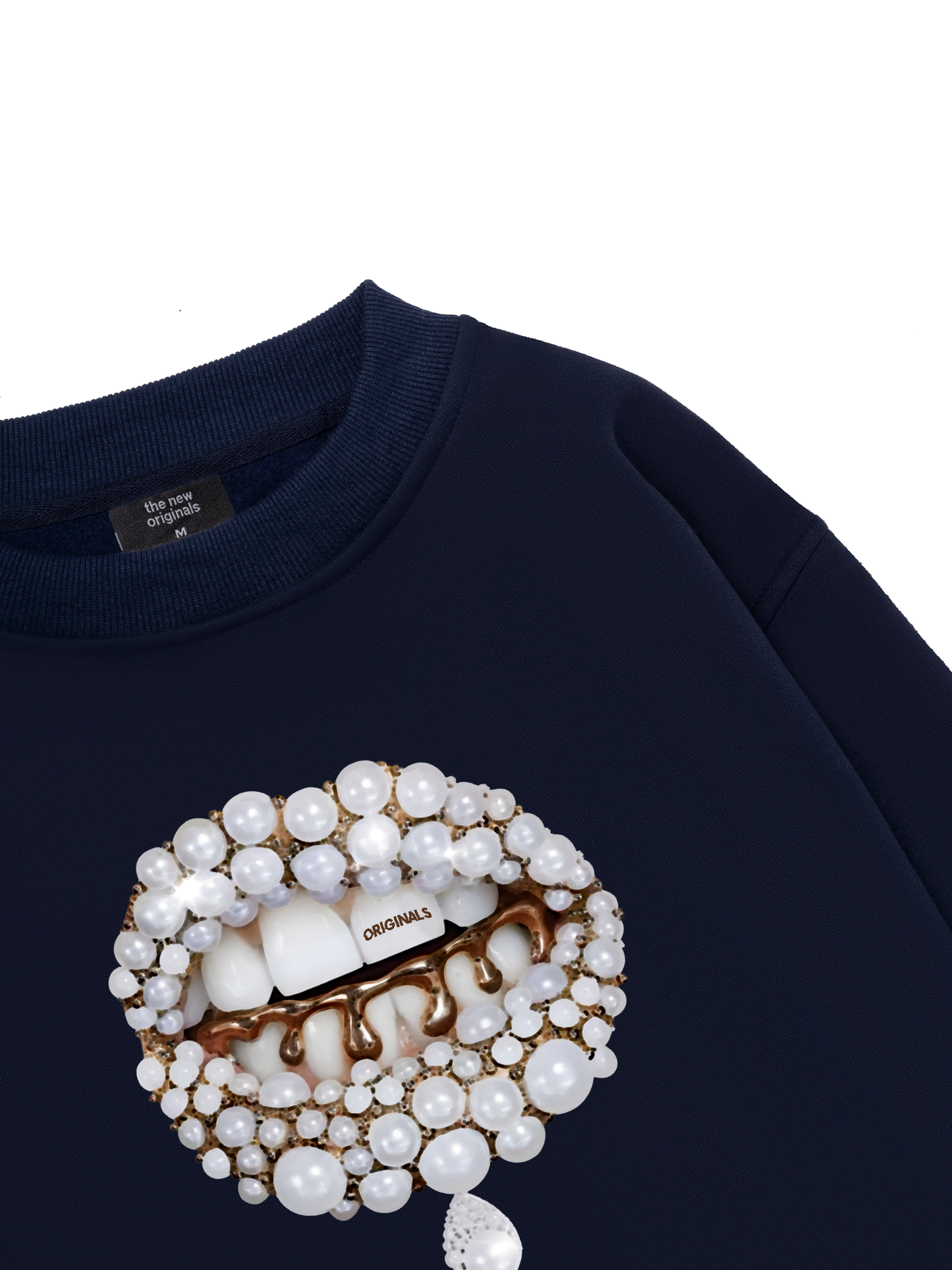 Art Pearl Lip Black Sweater
