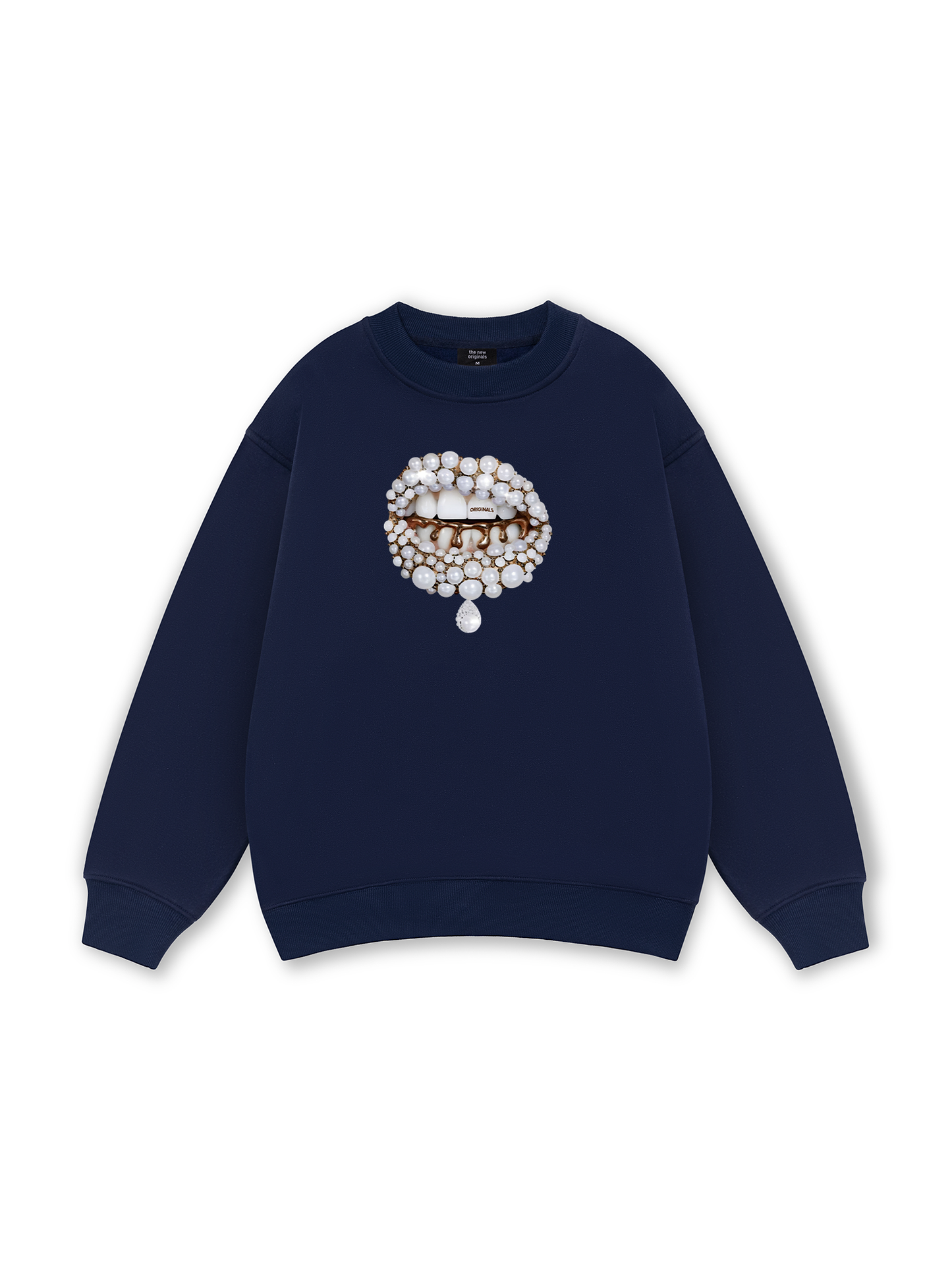 Art Pearl Lip Black Sweater