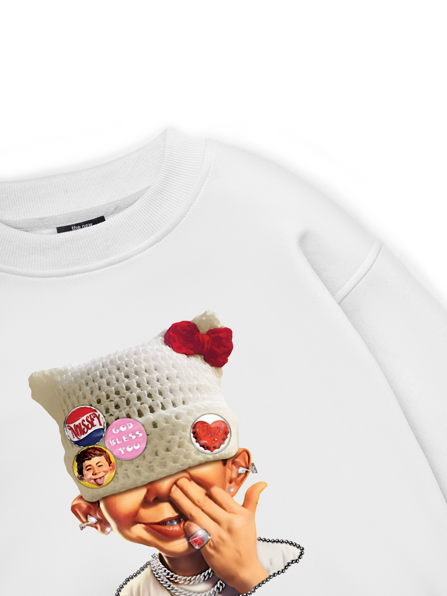 Badge DIY_ bad boy_s woolen hat Sweater