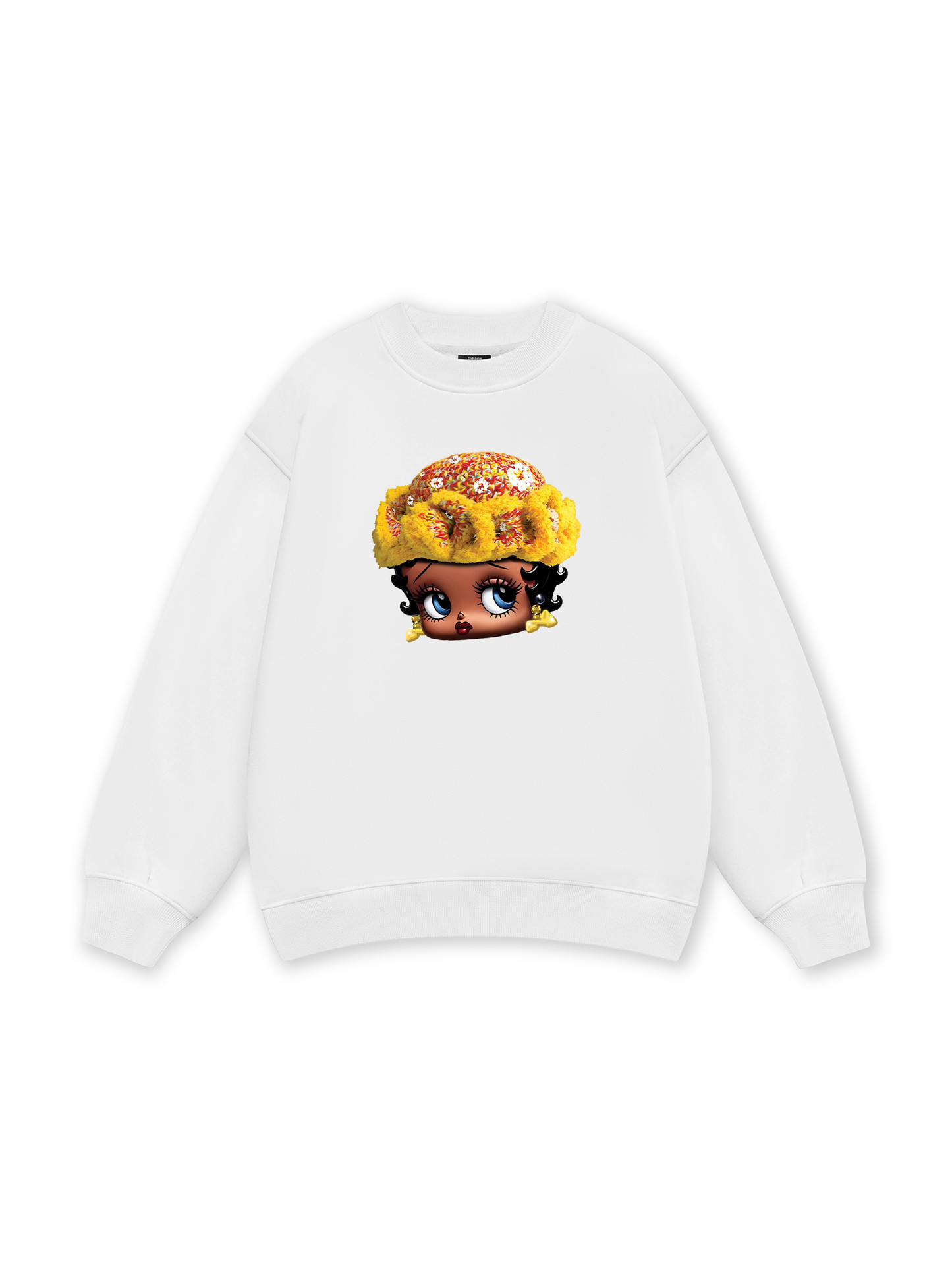 Flower Sun Knit Hat Cartoon Head Sweater