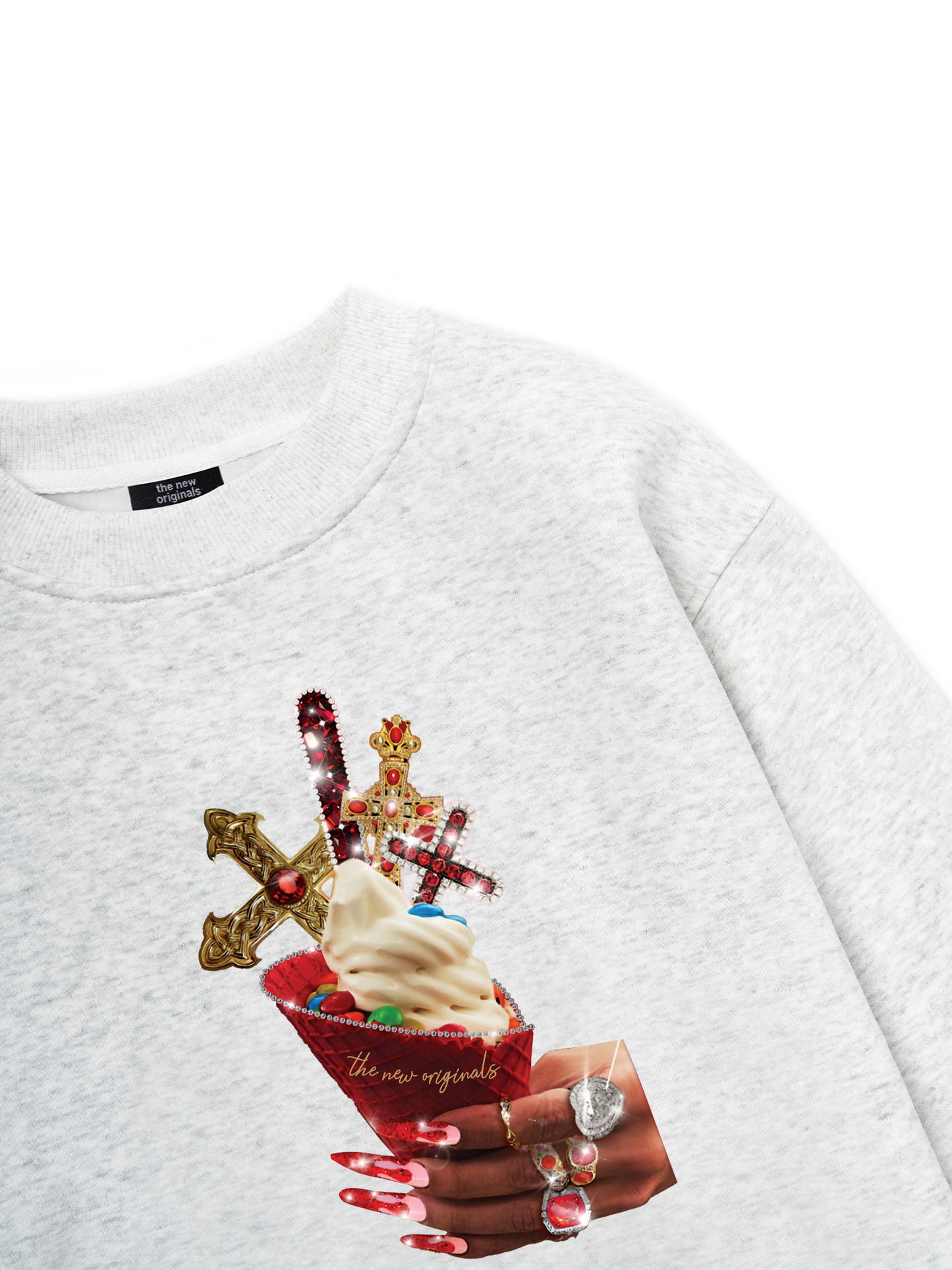 Gem Cross Ice Cream Sweater