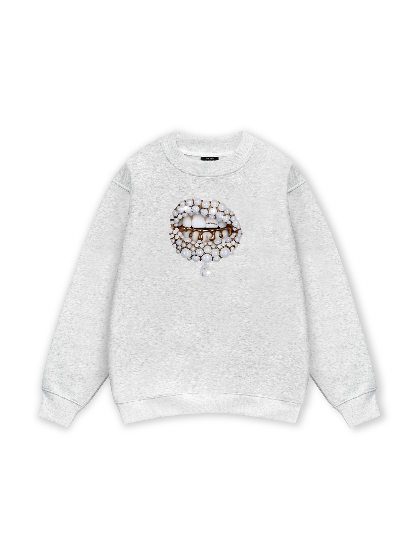 Art Pearl Lip Black Sweater