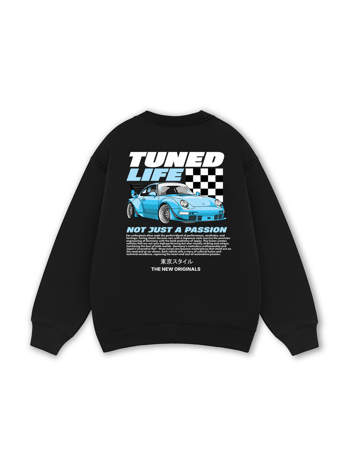 CAR Tuned Blue Sweater