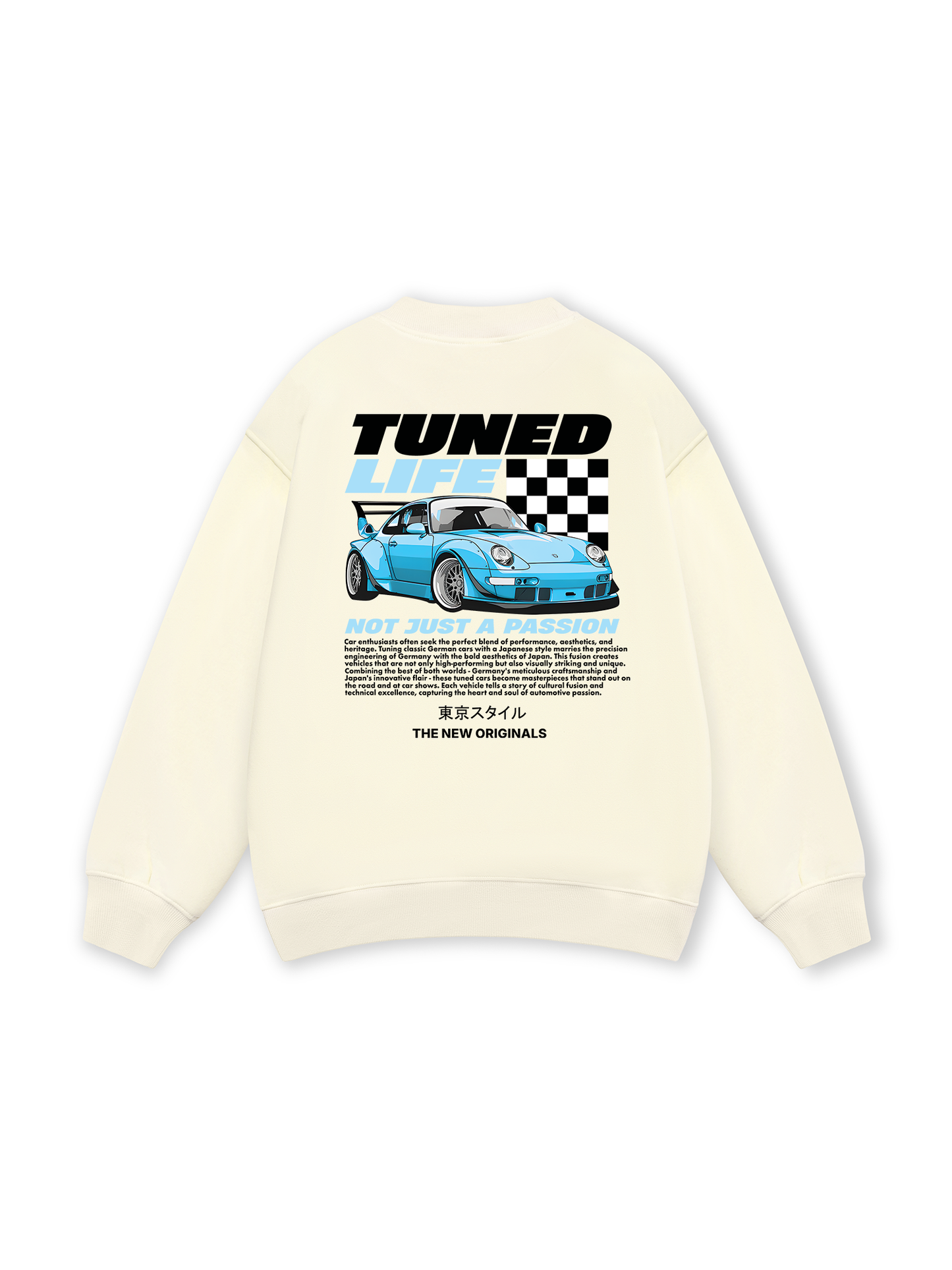 CAR Tuned Blue Sweater