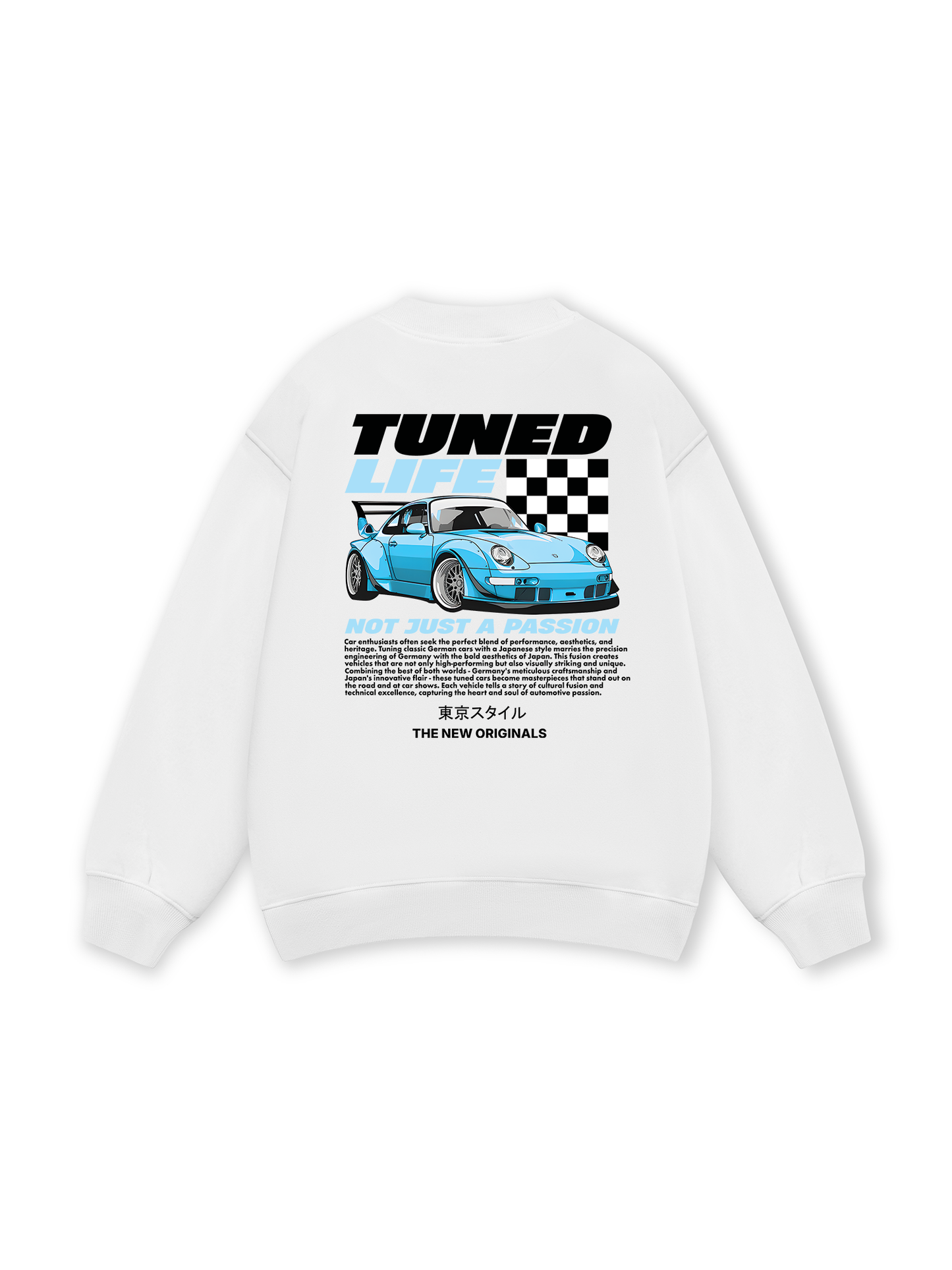 CAR Tuned Blue Sweater