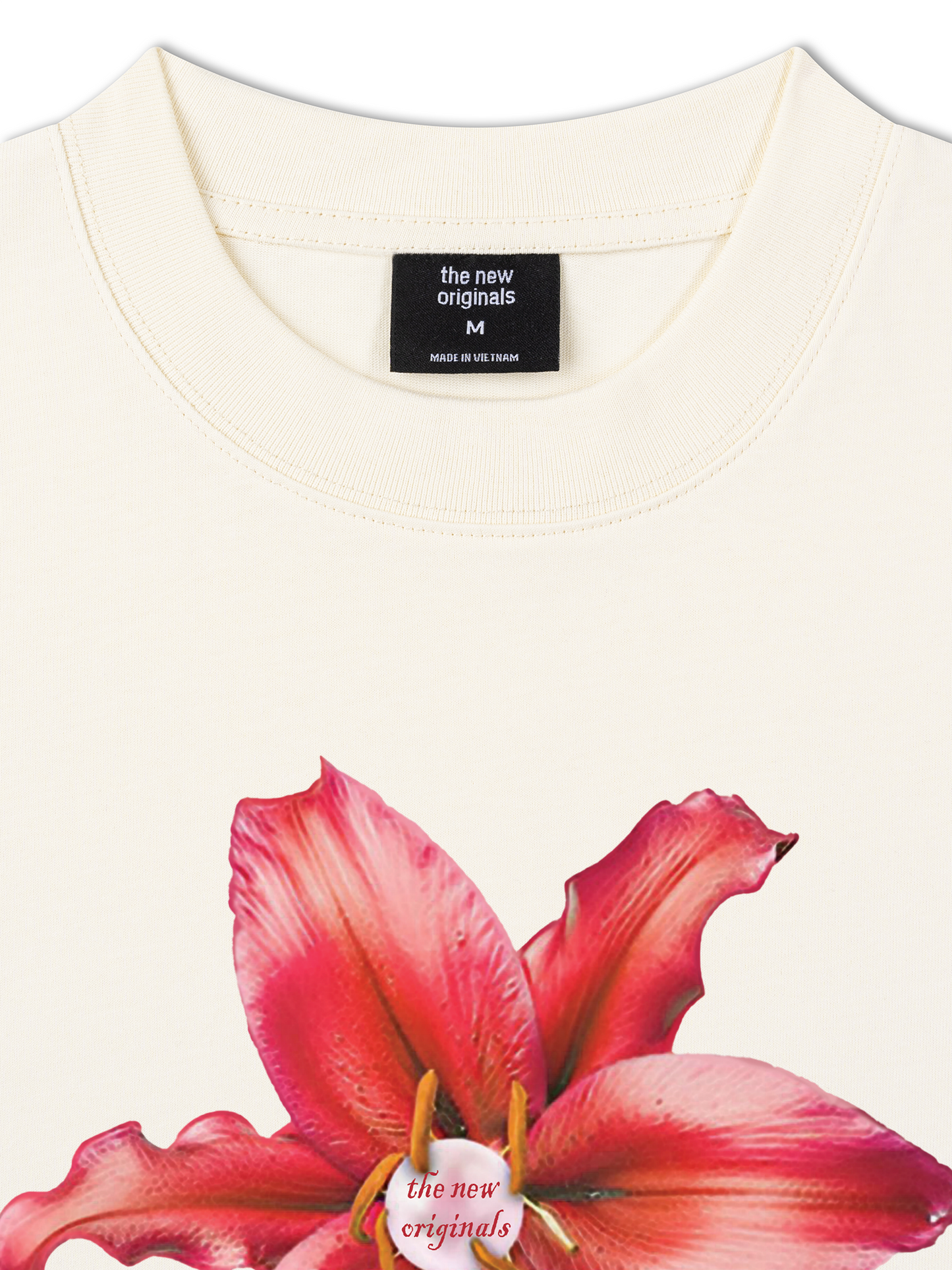 Áo Thun Relaxed Fit Pearl Lily Flower