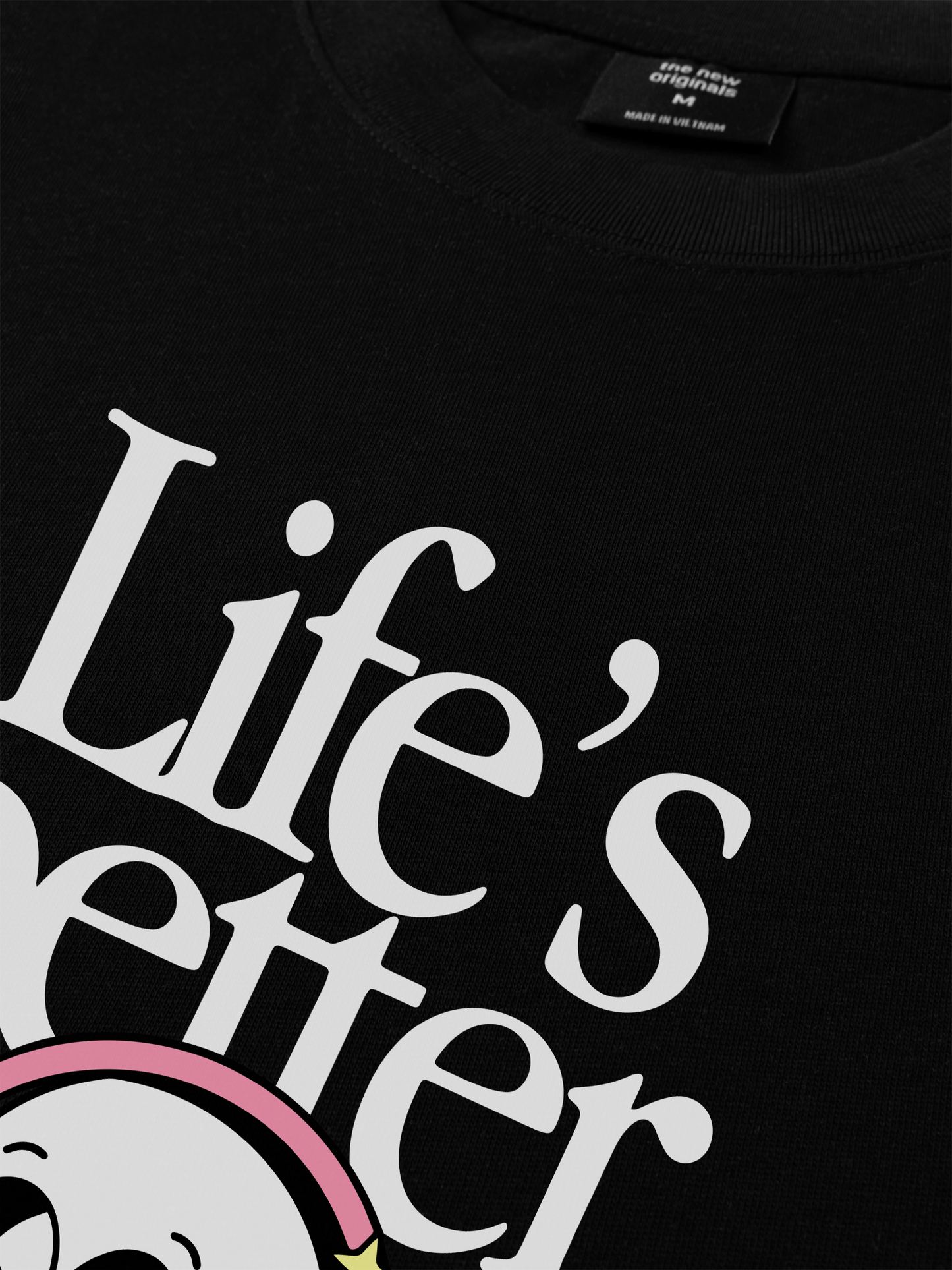 Áo Thun Relaxed Fit Life's Better With Music