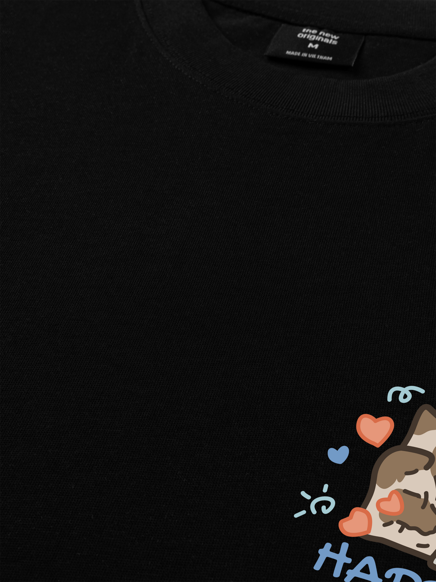 Áo Thun Relaxed Fit Happy Luv Cat Couple