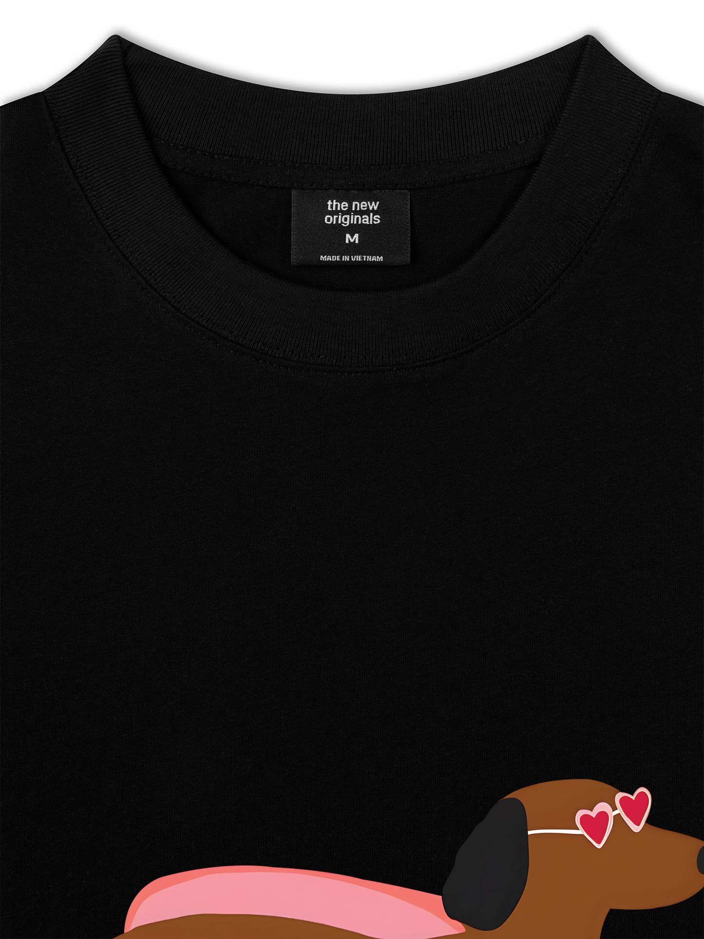 Áo Thun Relaxed Fit Pink Dachshund