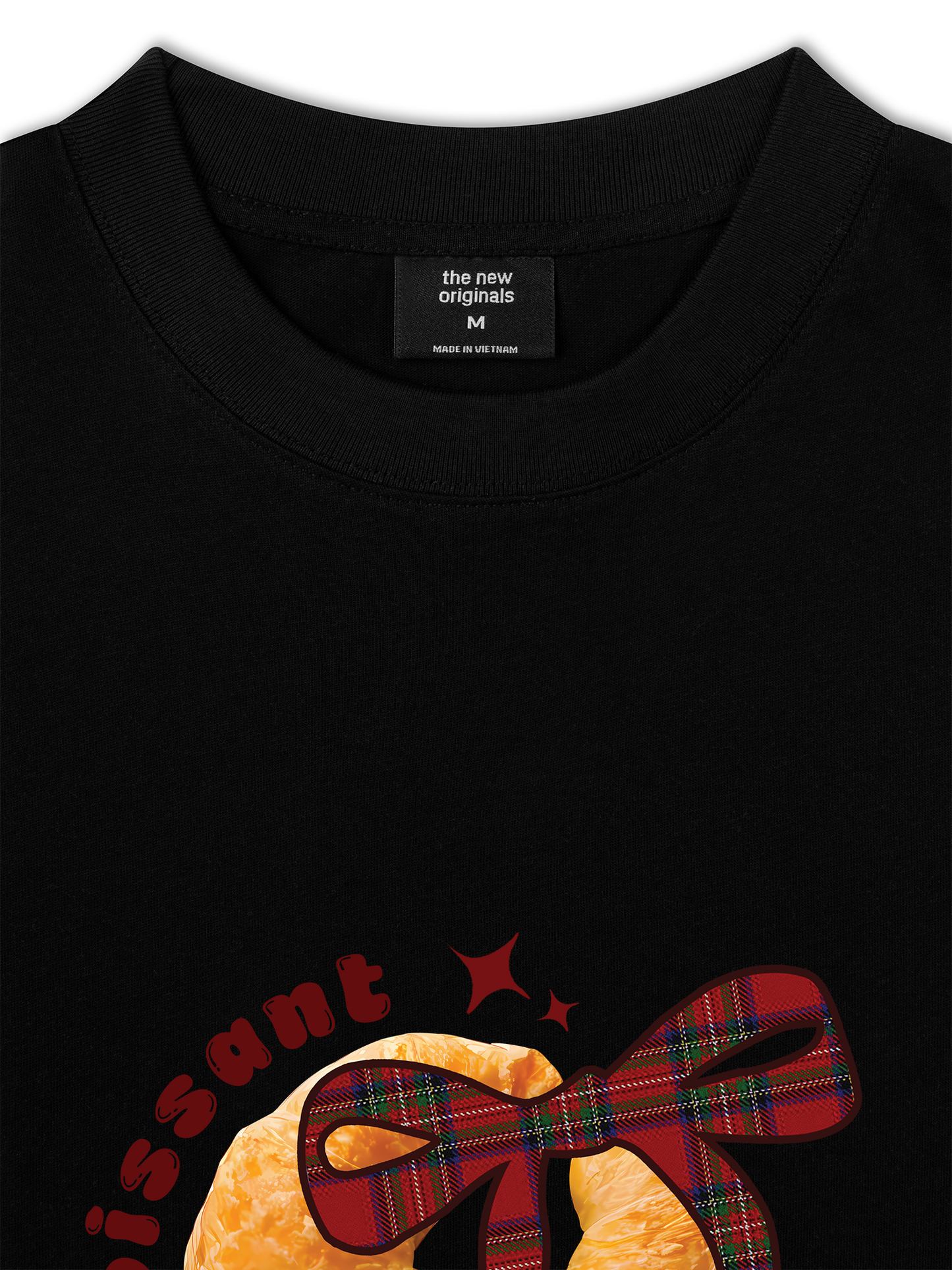 Áo Thun Relaxed Fit Sweet Pastry Red Plaid Bow
