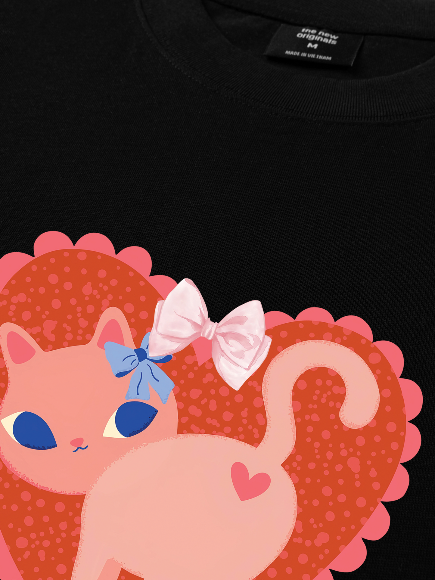 Áo Thun Relaxed Fit Kitten Kiss