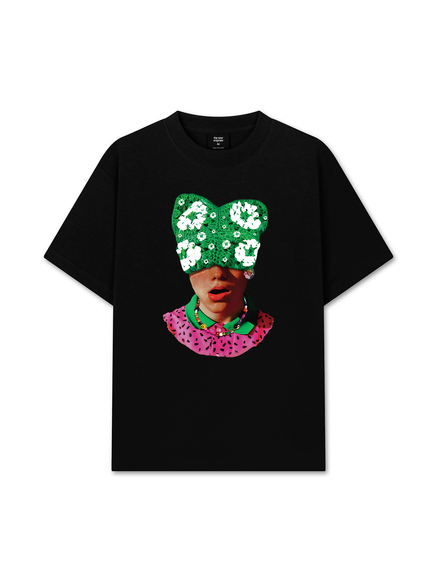 Áo Thun Relaxed Fit Summer Dopamine Kitty Cap Pink Gradient