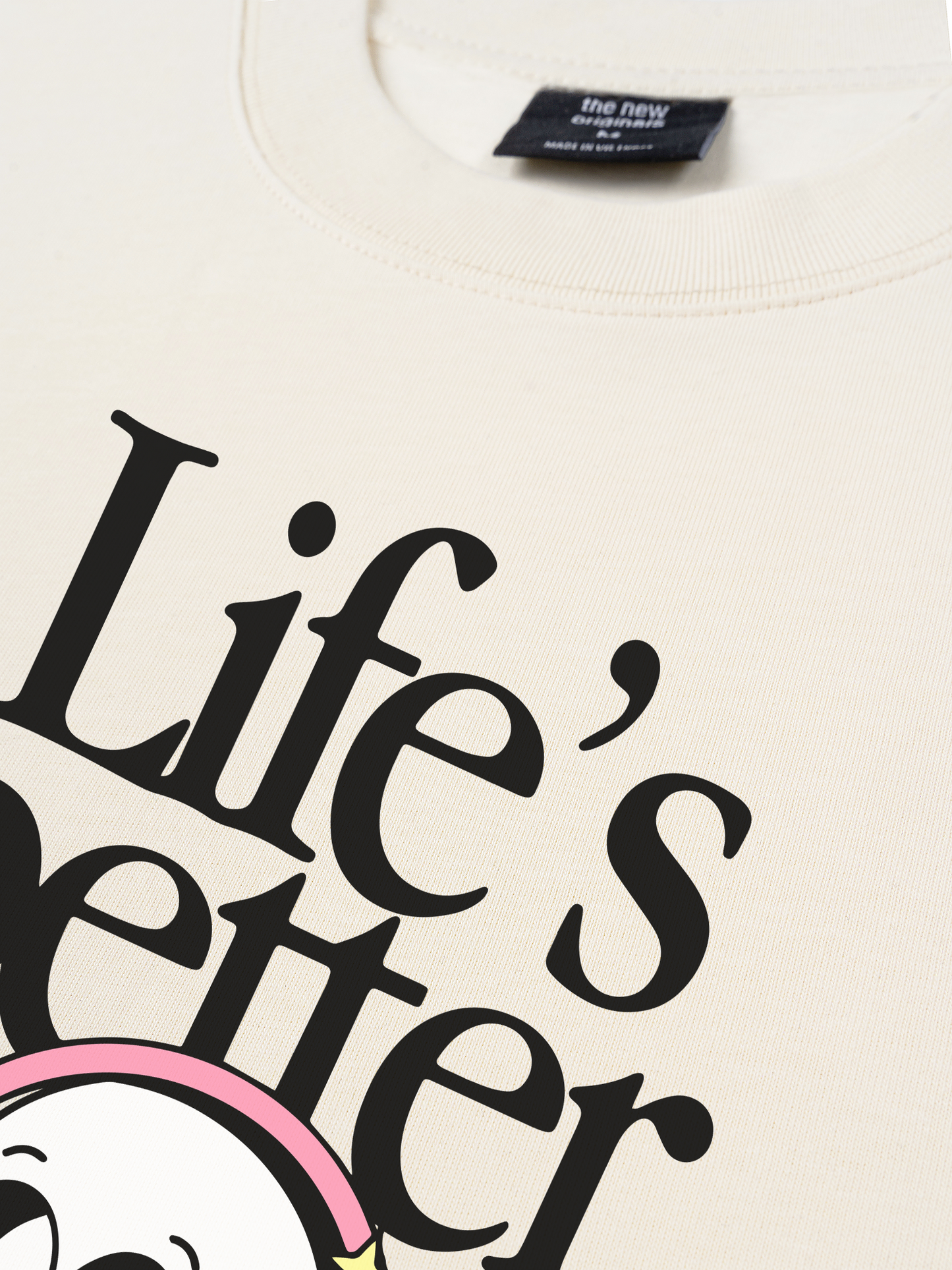 Áo Thun Relaxed Fit Life's Better With Music