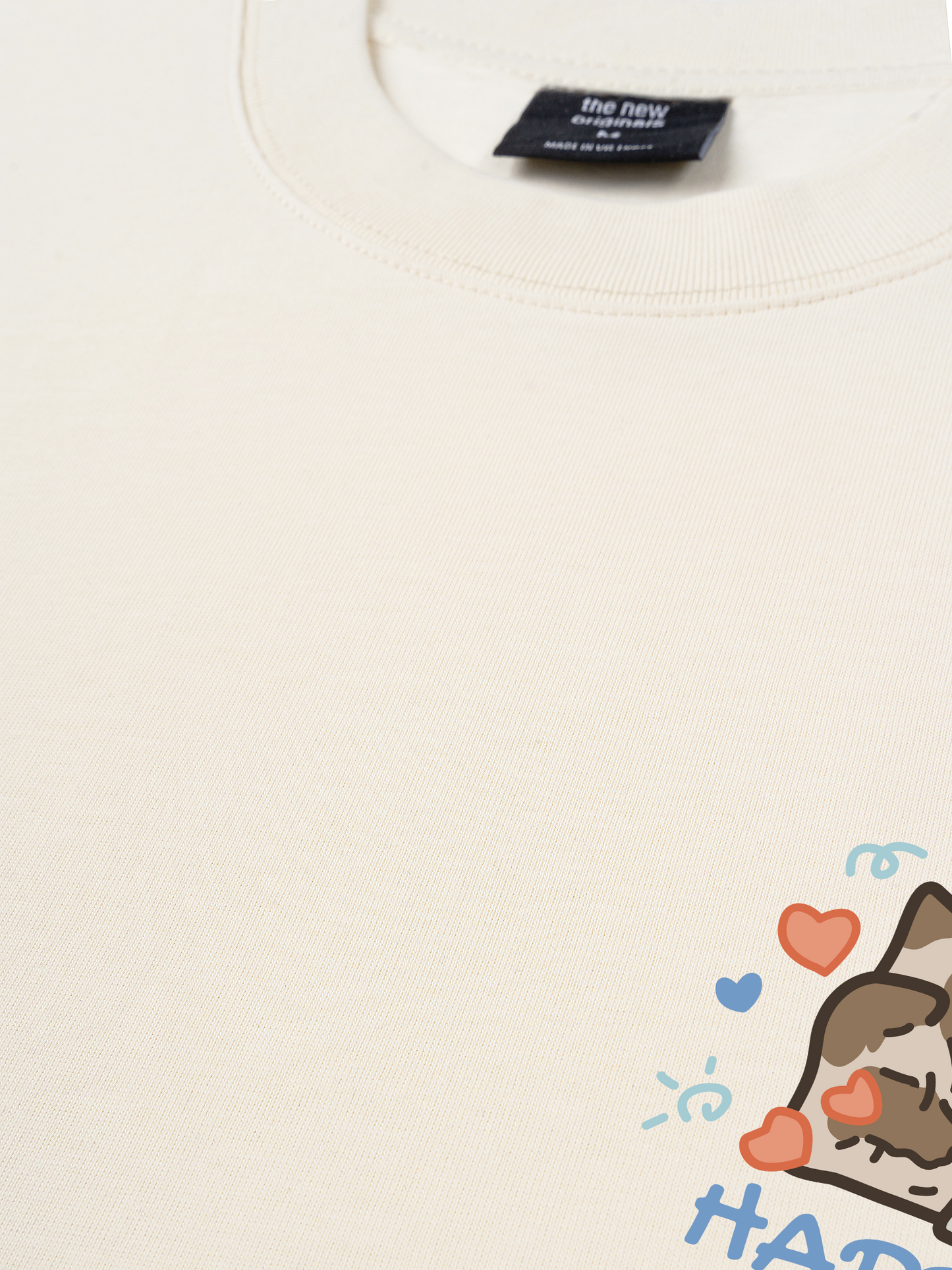 Áo Thun Relaxed Fit Happy Luv Cat Couple