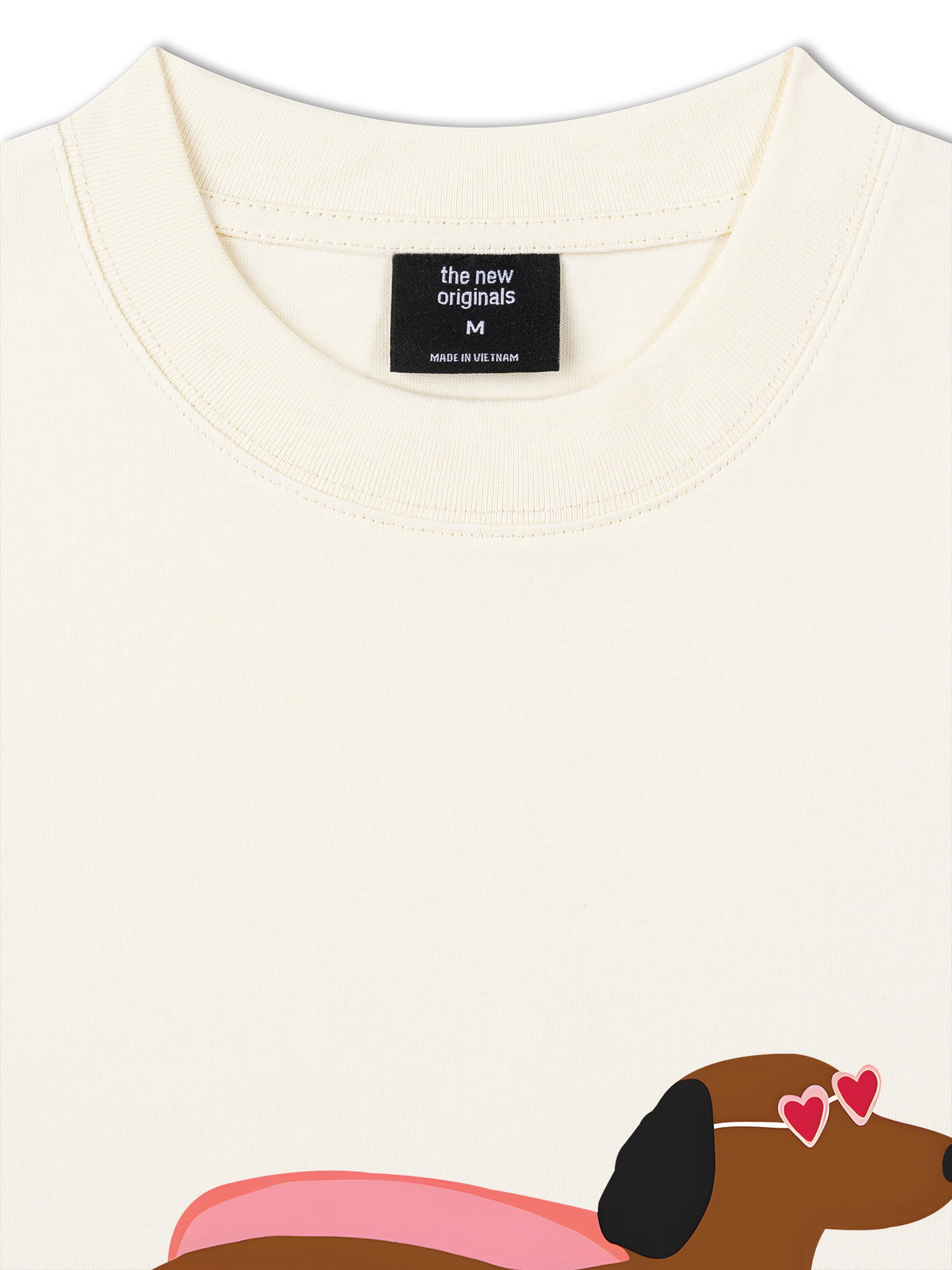 Áo Thun Relaxed Fit Pink Dachshund