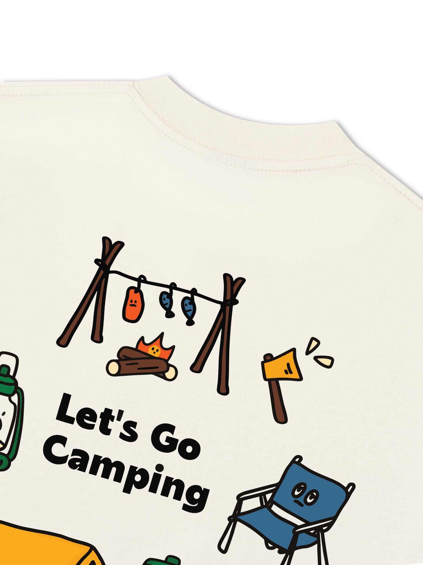 Áo Thun Relaxed Fit Let's Go Camping