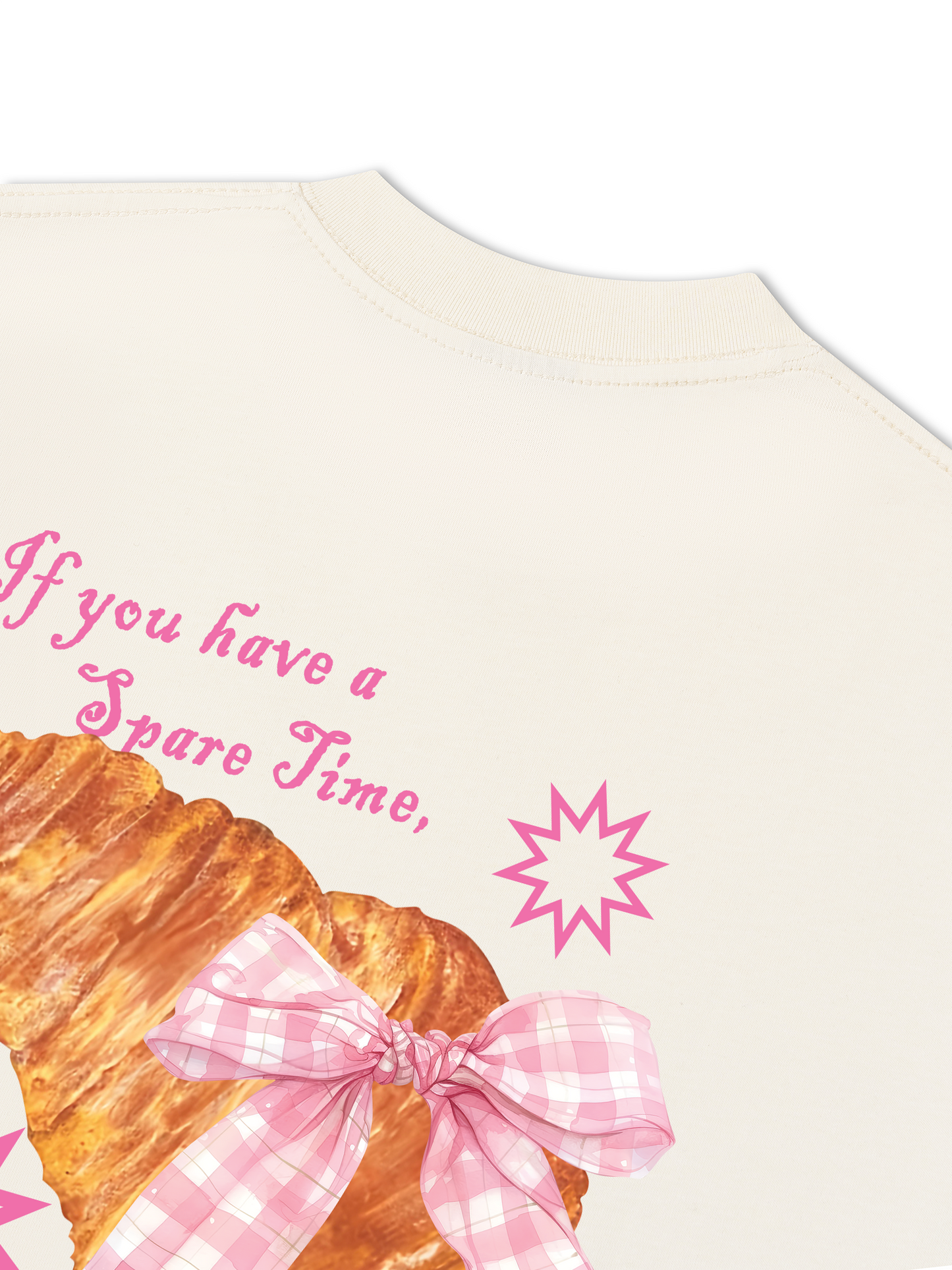 Áo Thun Relaxed Fit Go Get A Croissant