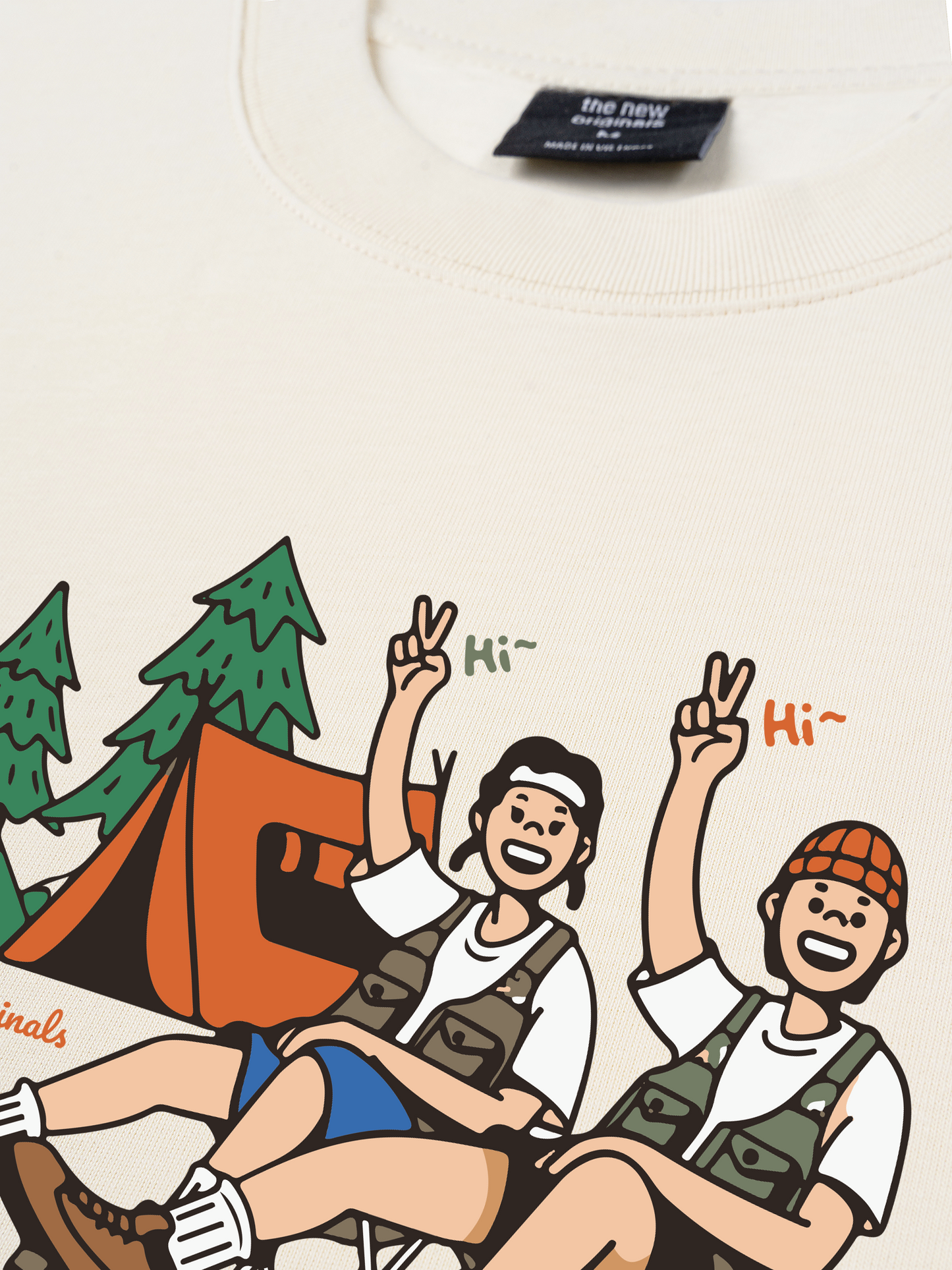 Áo Thun Relaxed Fit Go Camping