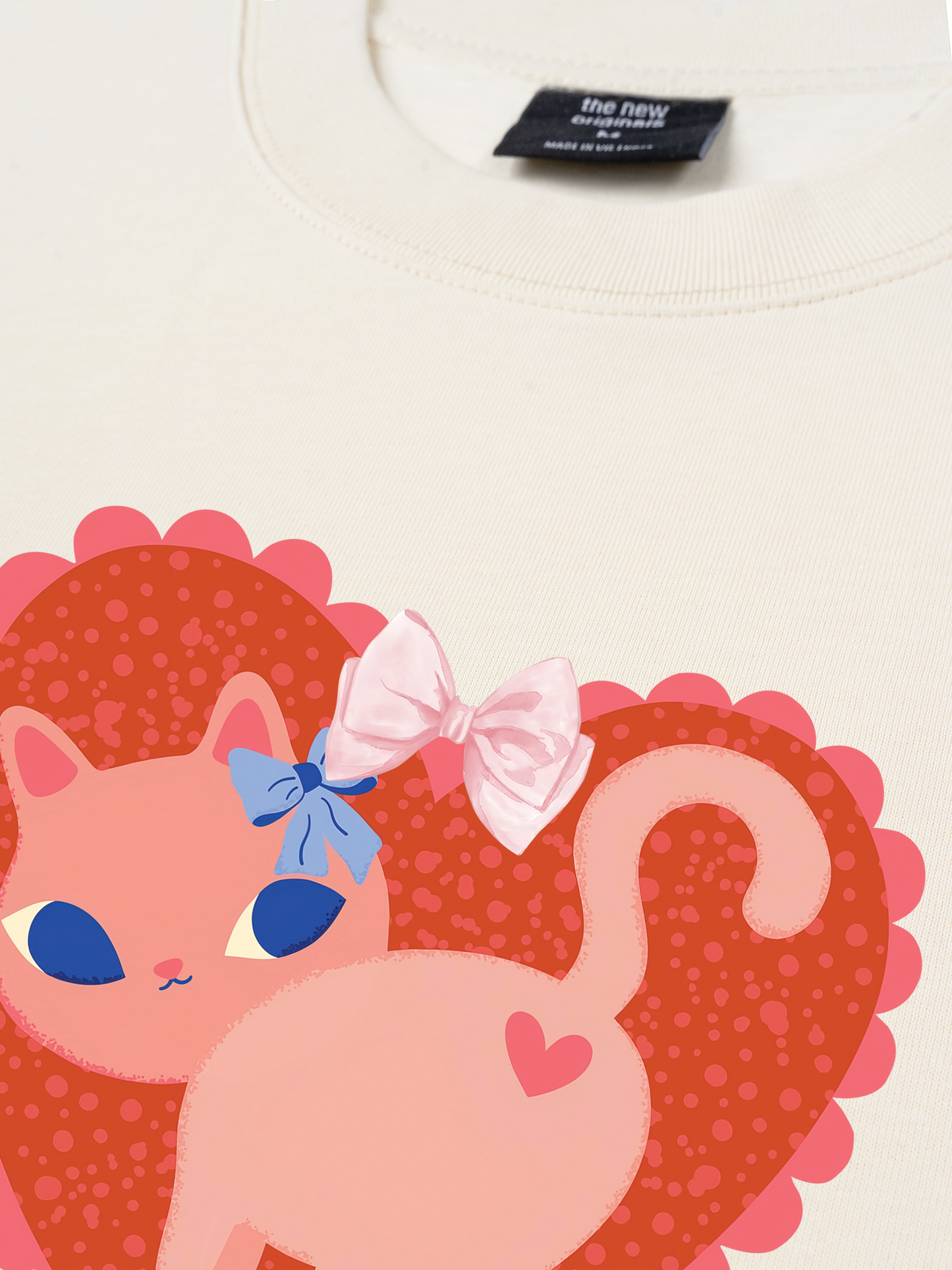 Áo Thun Relaxed Fit Kitten Kiss