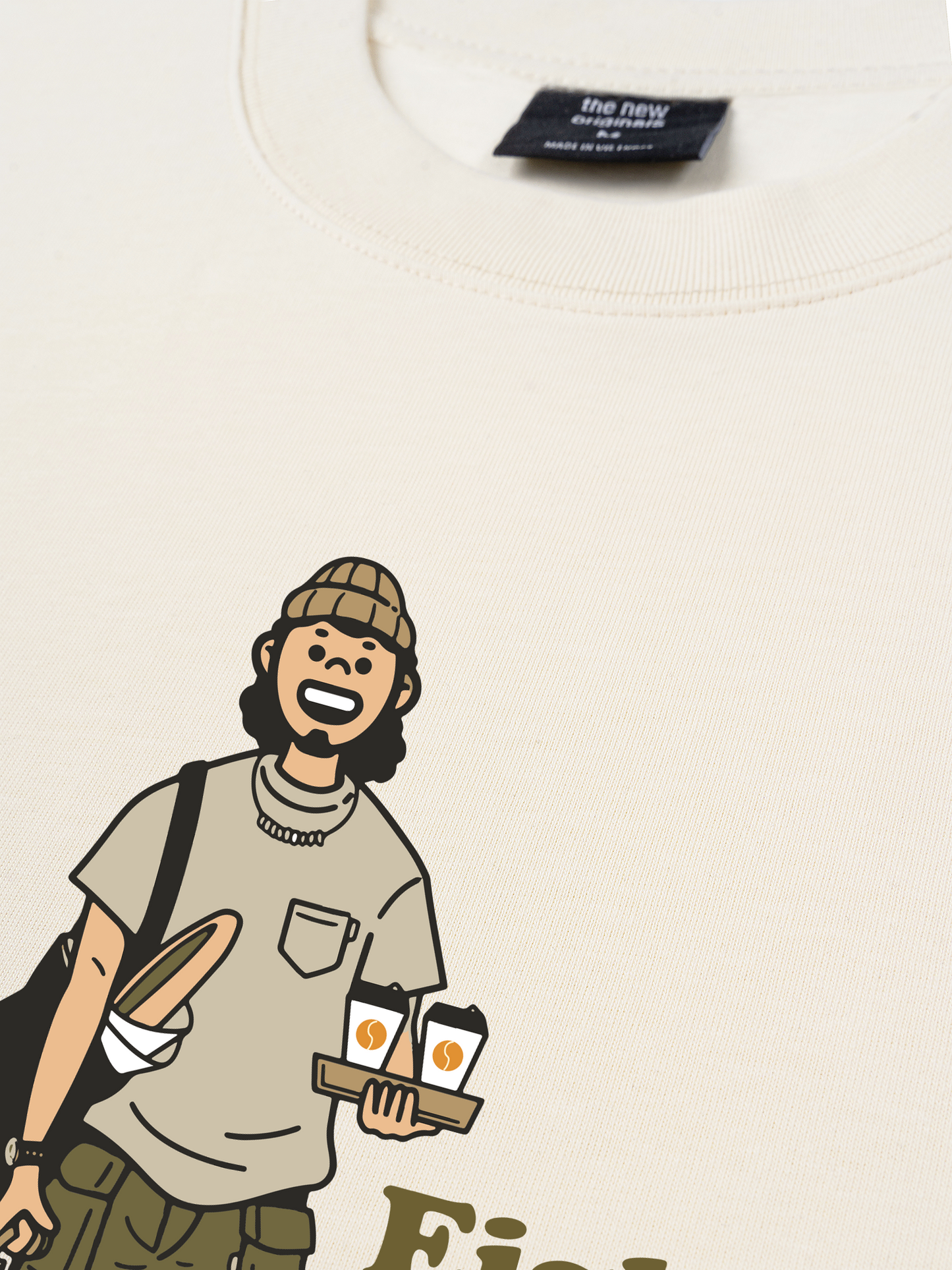 Áo Thun Relaxed Fit Go Outside Coffee & Bread