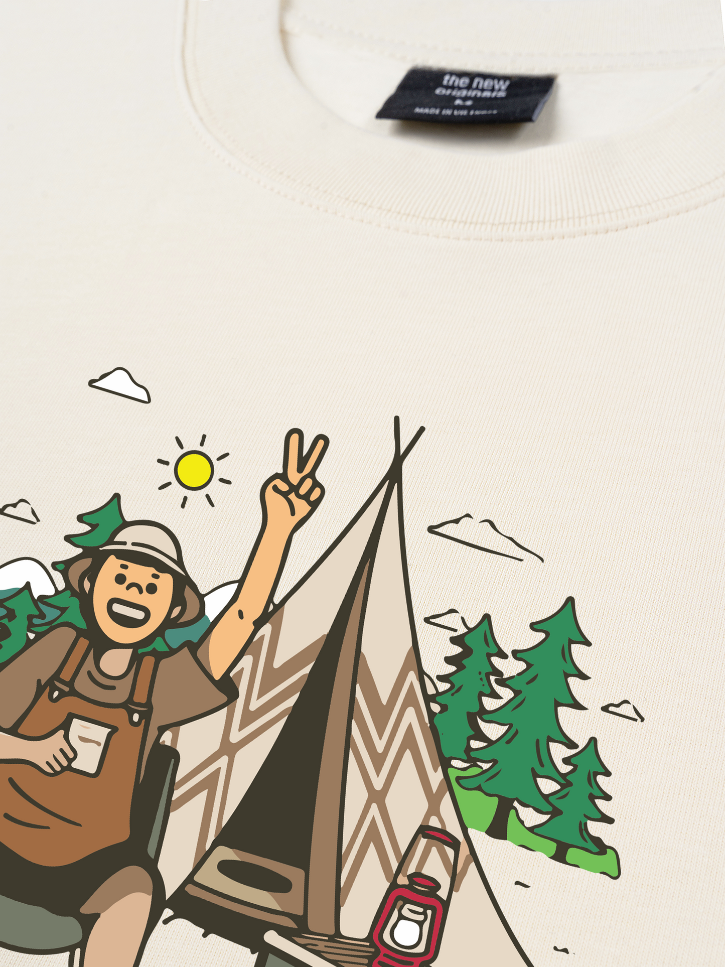 Áo Thun Relaxed Fit Go Outside Camplife Original