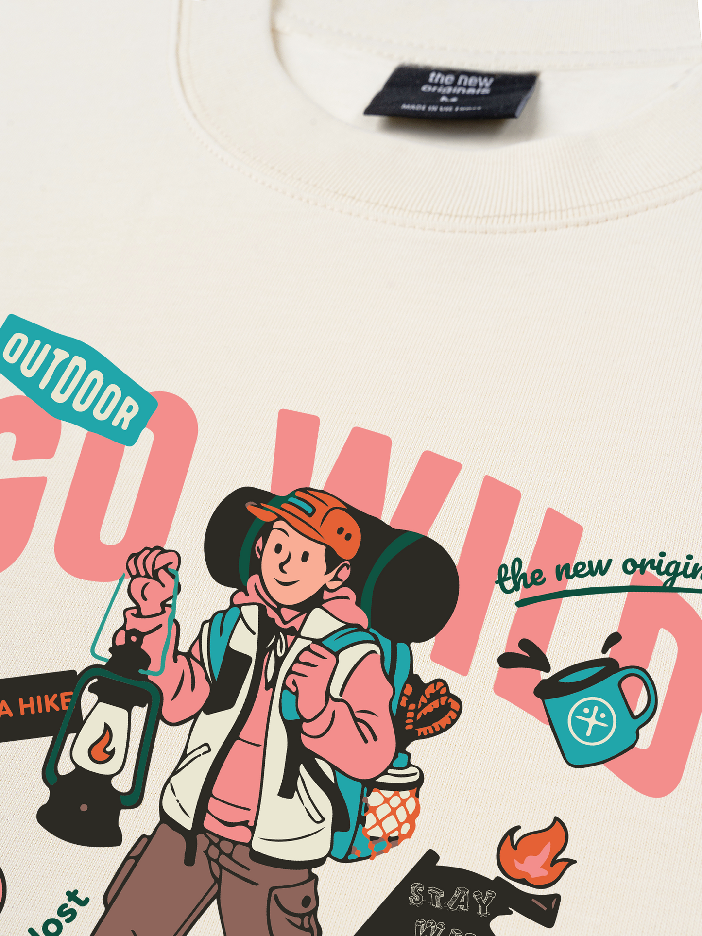 Áo Thun Relaxed Fit Go Wild Take A Hike