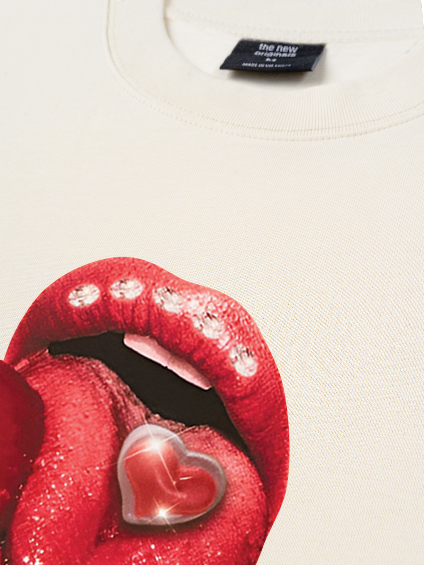 Áo Thun Relaxed Fit Lips Lollipop