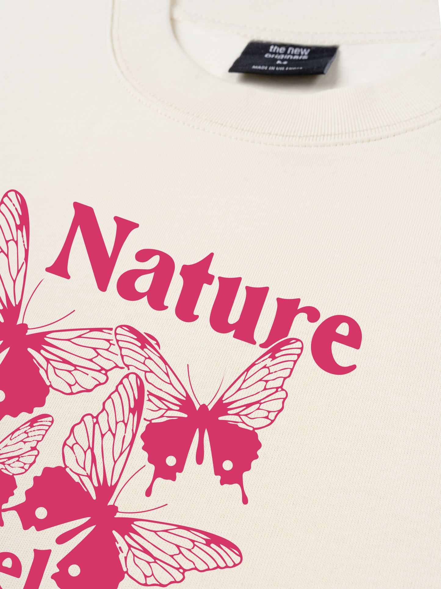 Áo Thun Relaxed Fit Pink Nature Angel