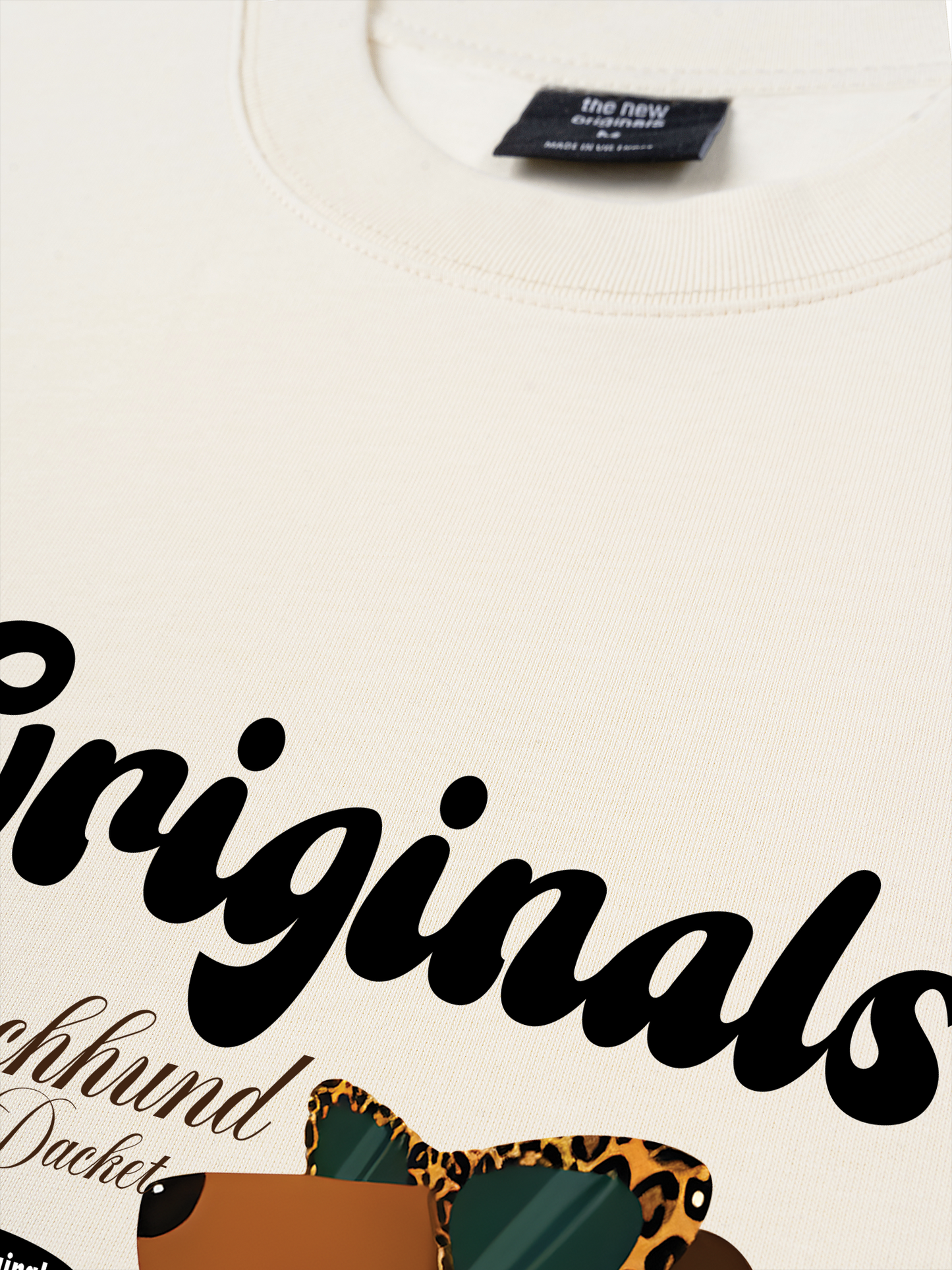 Áo Thun Relaxed Fit Leopard Dachshund