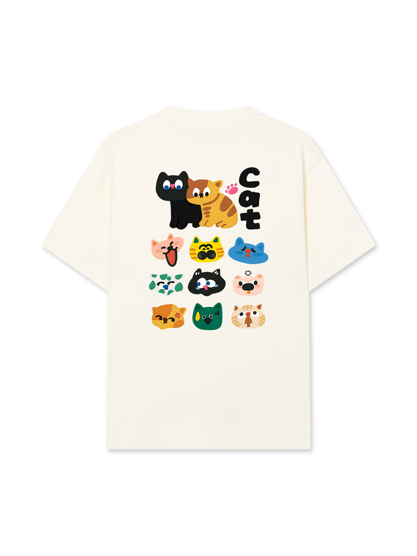 Áo Thun Relaxed Fit Side By Meow