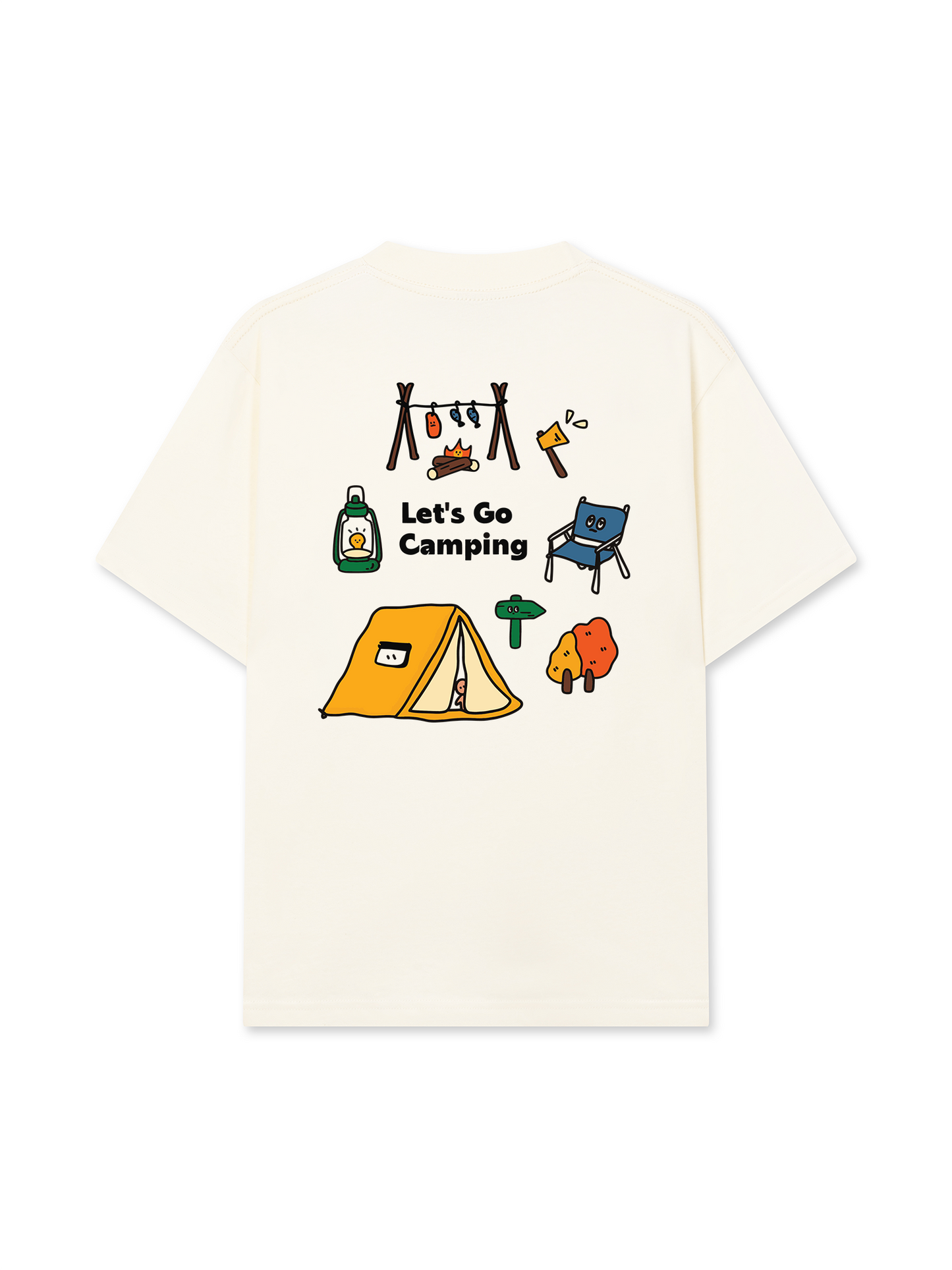 Áo Thun Relaxed Fit Let's Go Camping