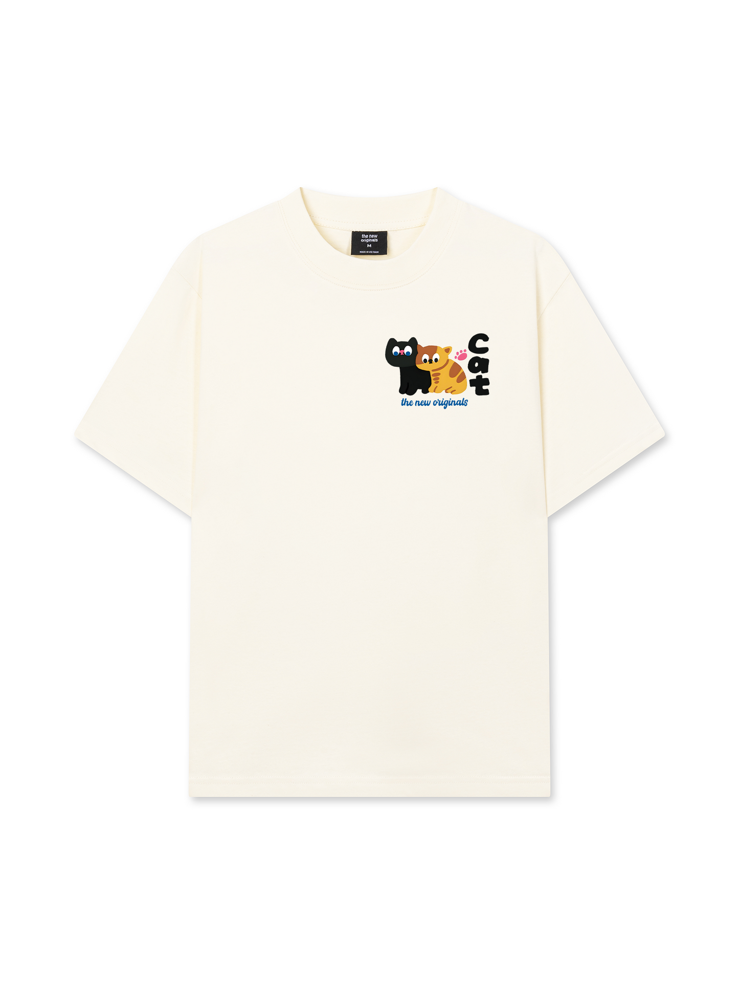 Áo Thun Relaxed Fit Side By Meow