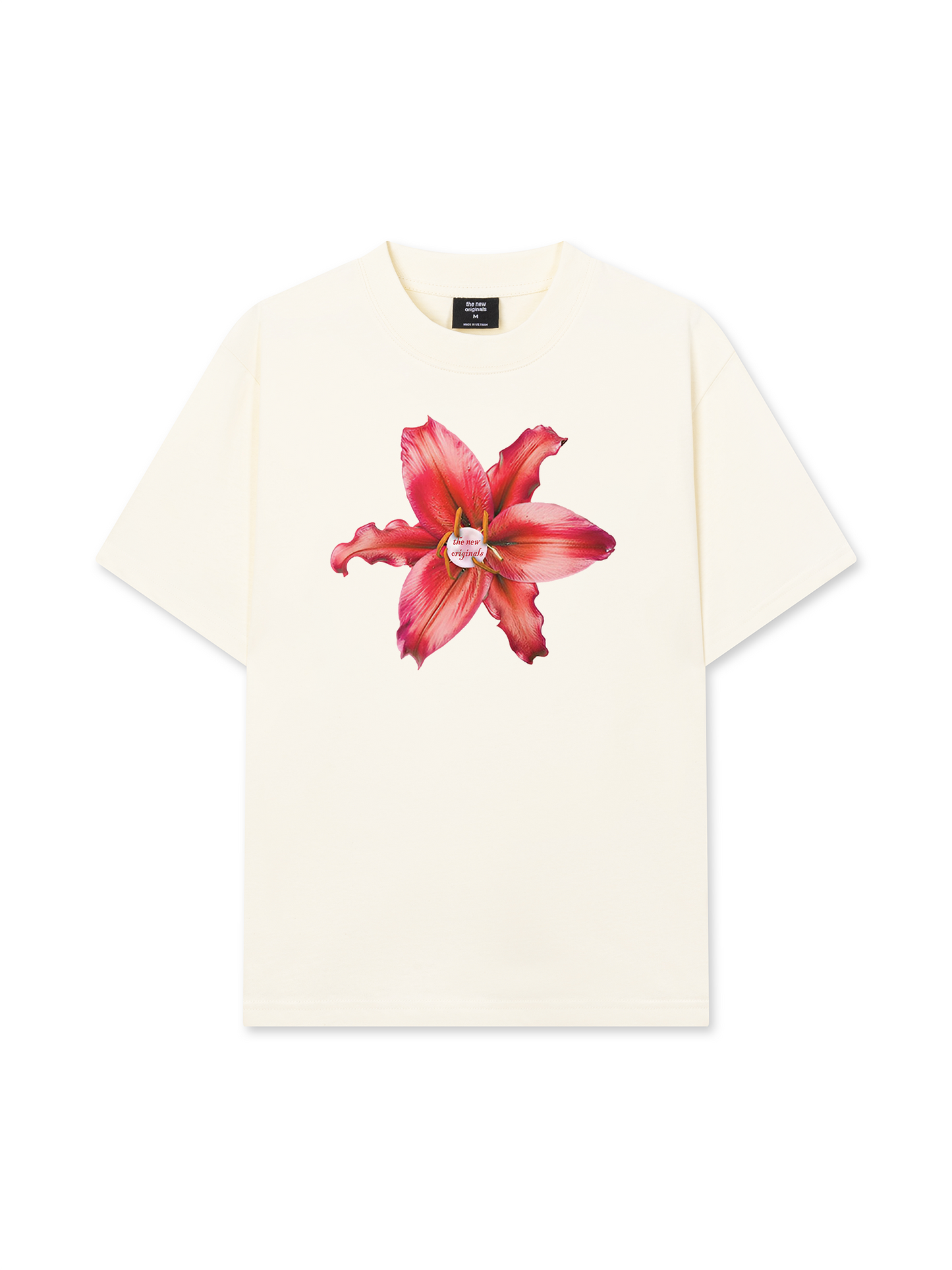 Áo Thun Relaxed Fit Pearl Lily Flower
