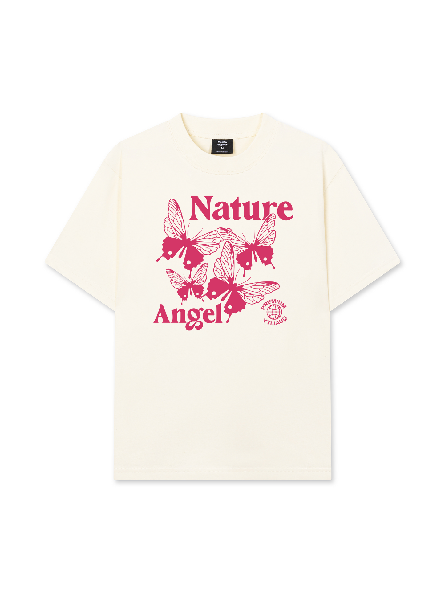 Áo Thun Relaxed Fit Pink Nature Angel