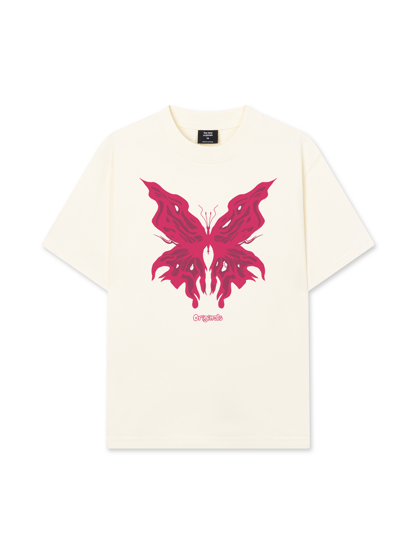 Áo Thun Relaxed Fit Pink Butterfly