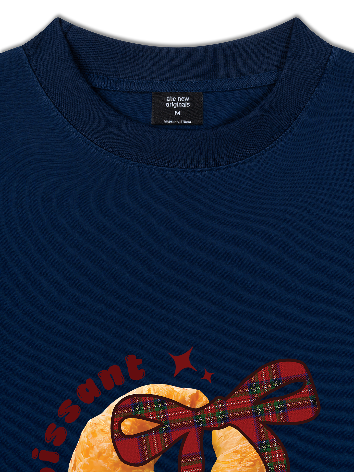 Áo Thun Relaxed Fit Sweet Pastry Red Plaid Bow