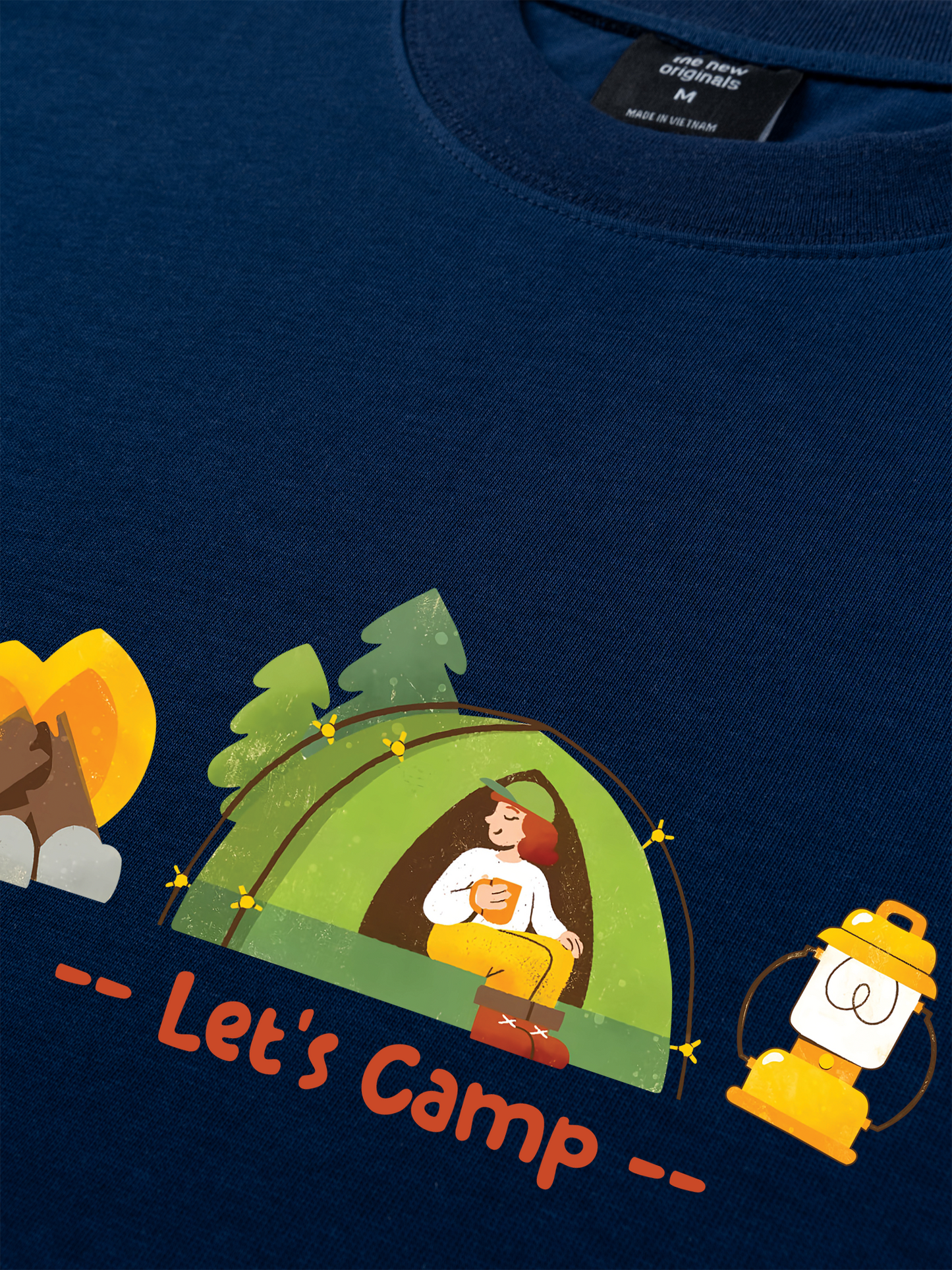 Áo Thun Relaxed Fit Let's Camp