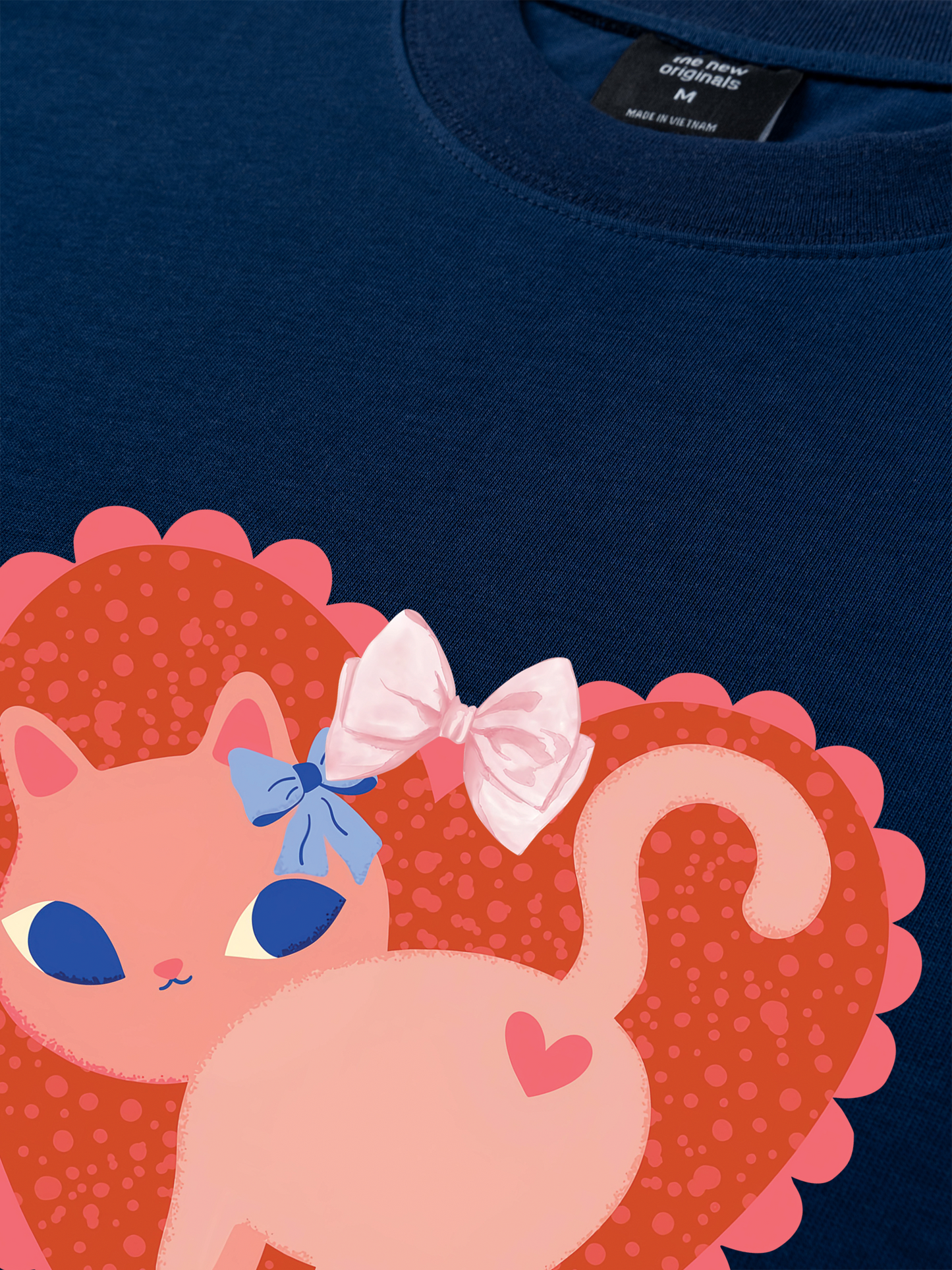 Áo Thun Relaxed Fit Kitten Kiss