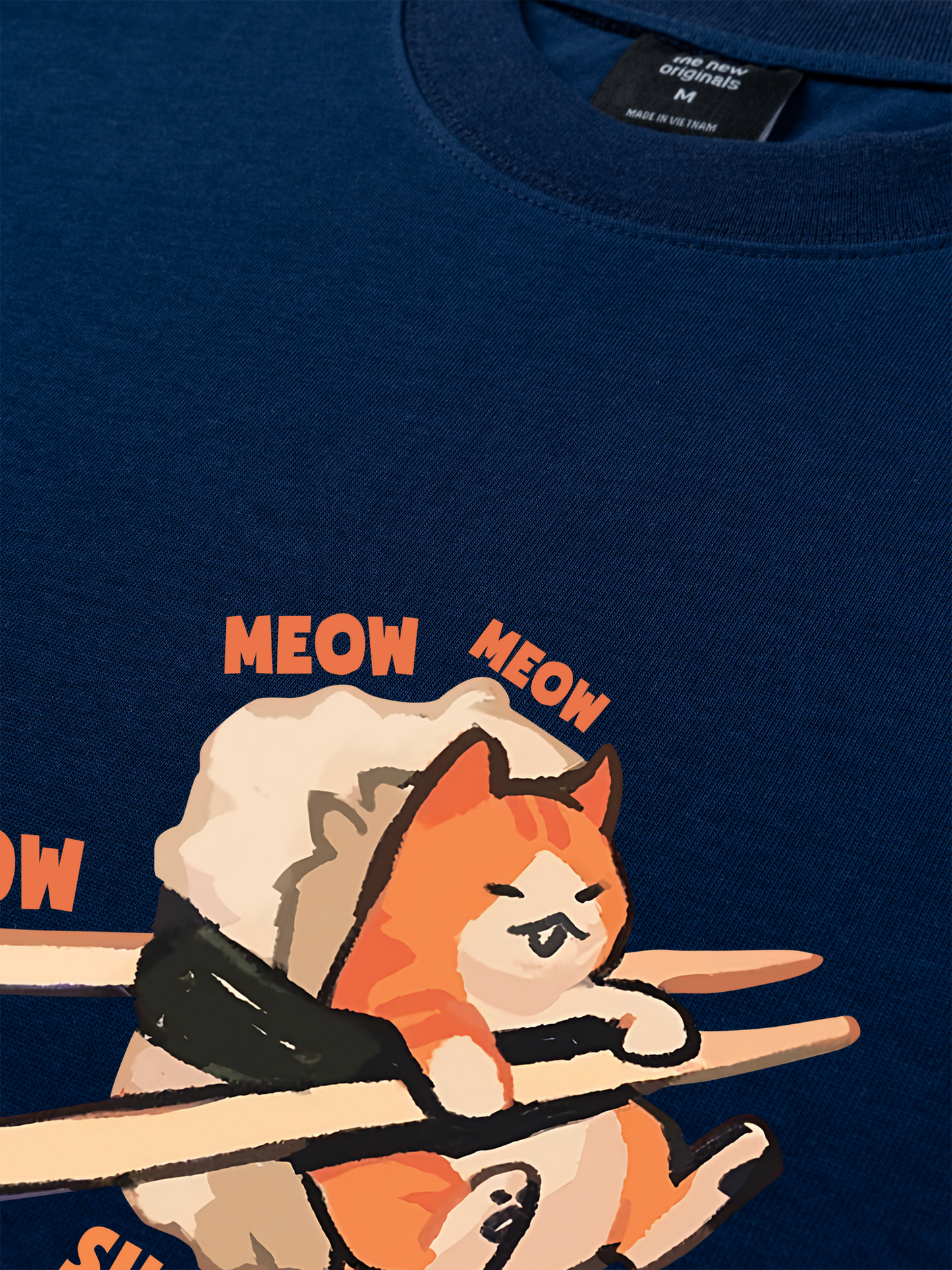 Áo Thun Relaxed Fit Sushi Meow