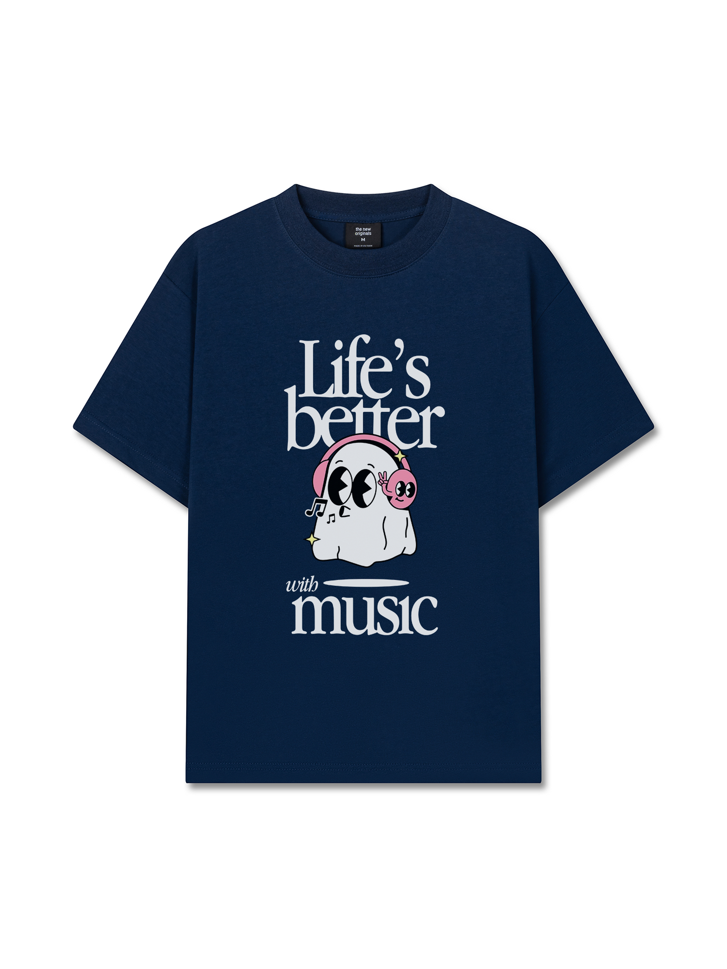 Áo Thun Relaxed Fit Life's Better With Music