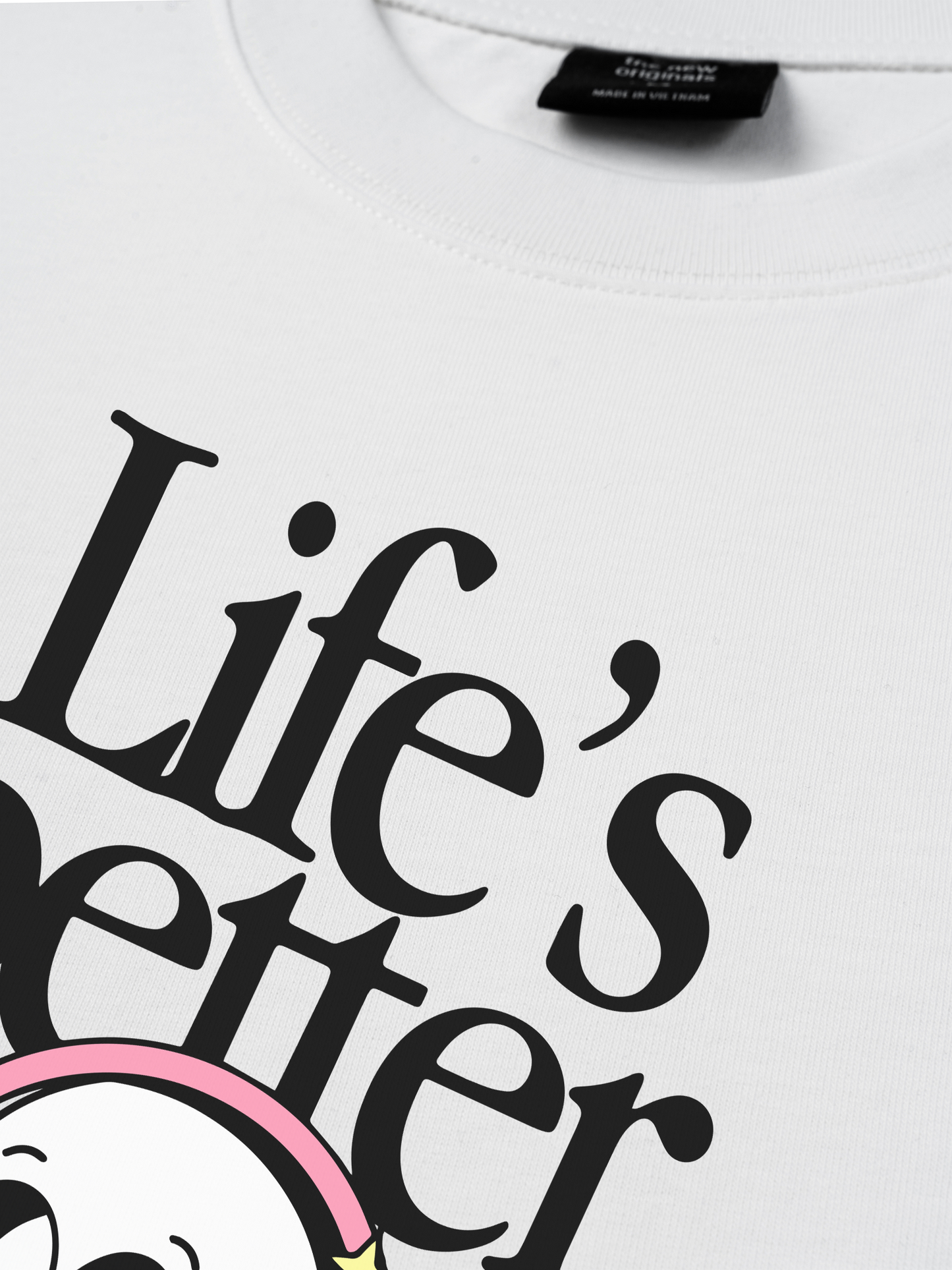 Áo Thun Relaxed Fit Life's Better With Music