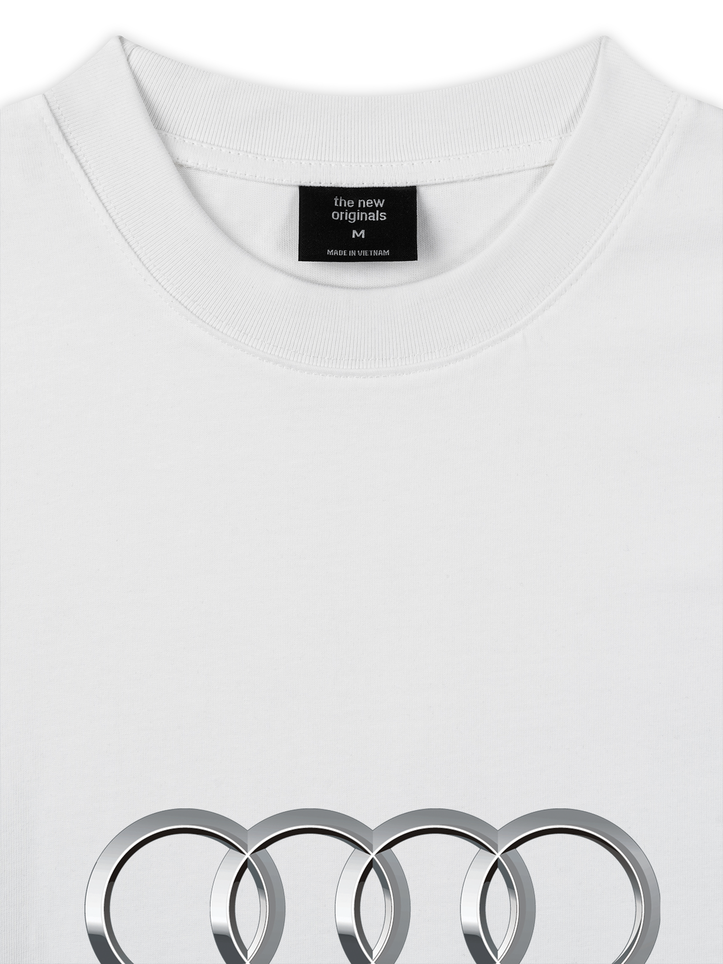 Áo Thun Relaxed Fit CAR AUDI Black & White